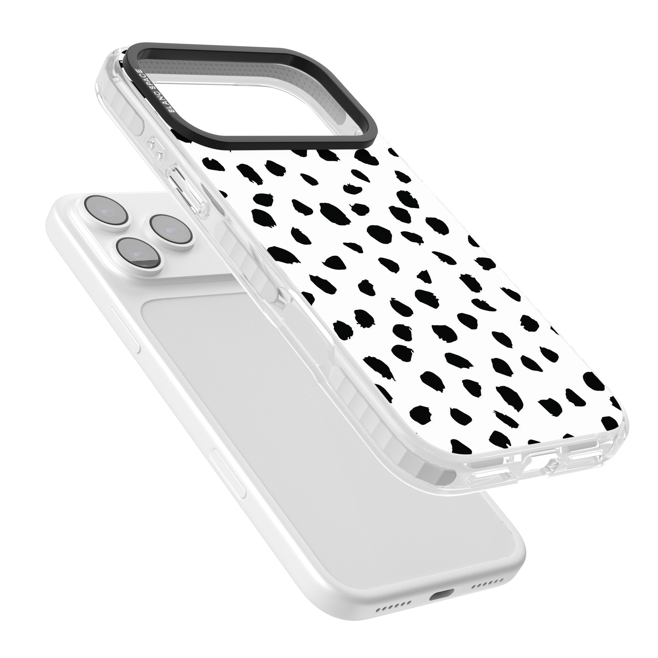 Dalmatian Print iPhone 17 Pro Impact Clear Phone Case Colours