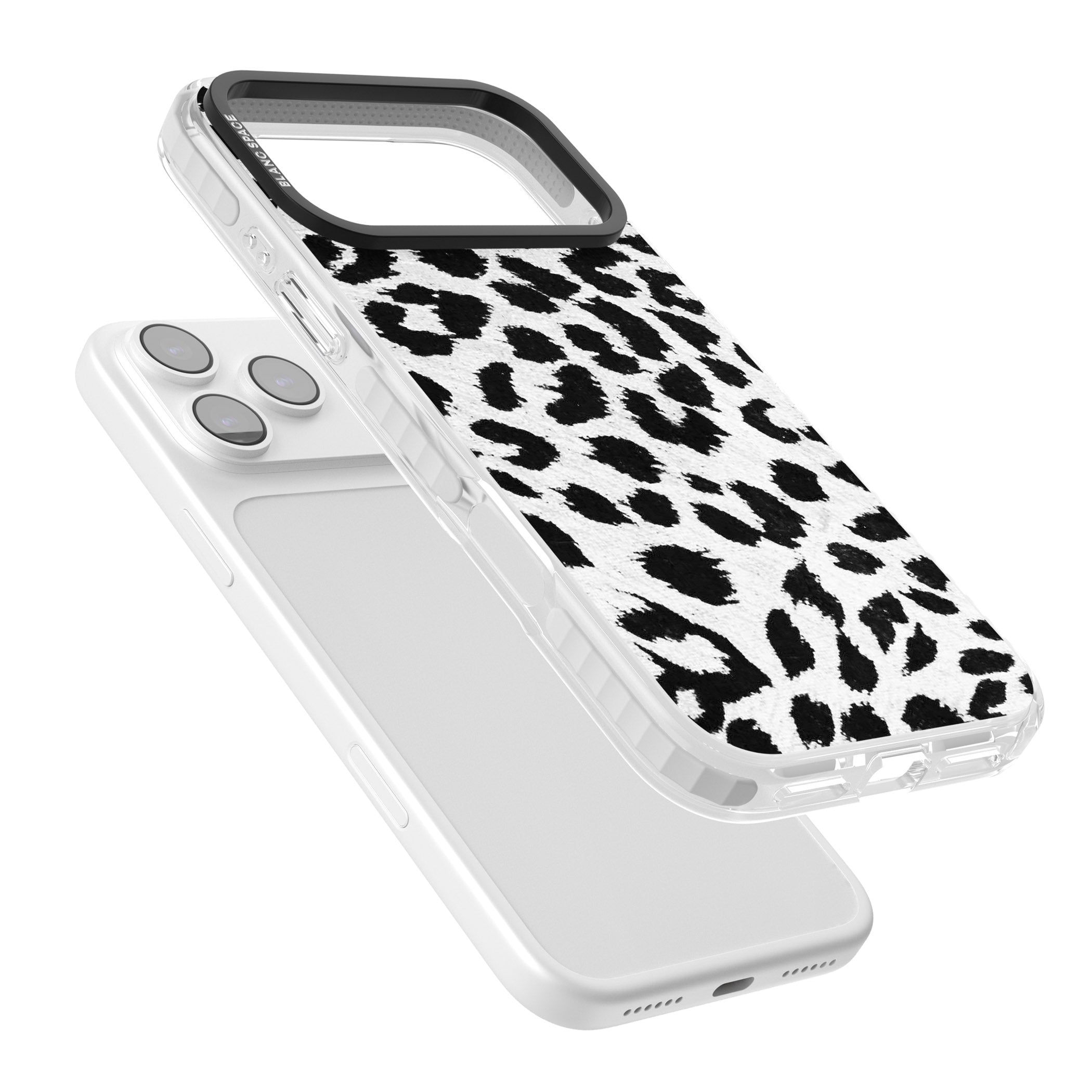 Rar Leopard Print White iPhone 17 Pro Max Impact Clear Phone Case Colours