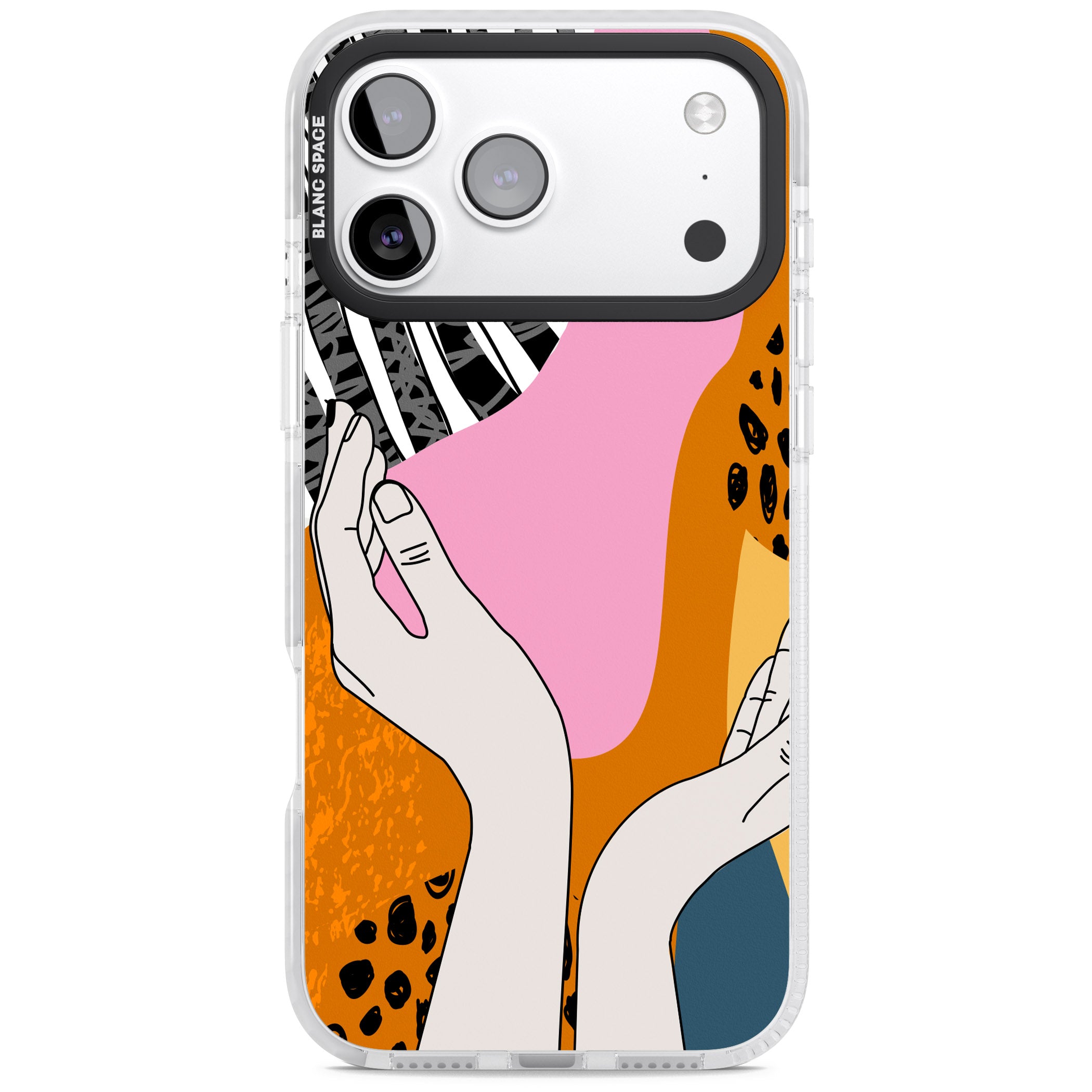 Abstract Vibes iPhone 17 Pro Impact Clear Phone Case