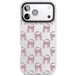 Pink And Blue Cat Pattern