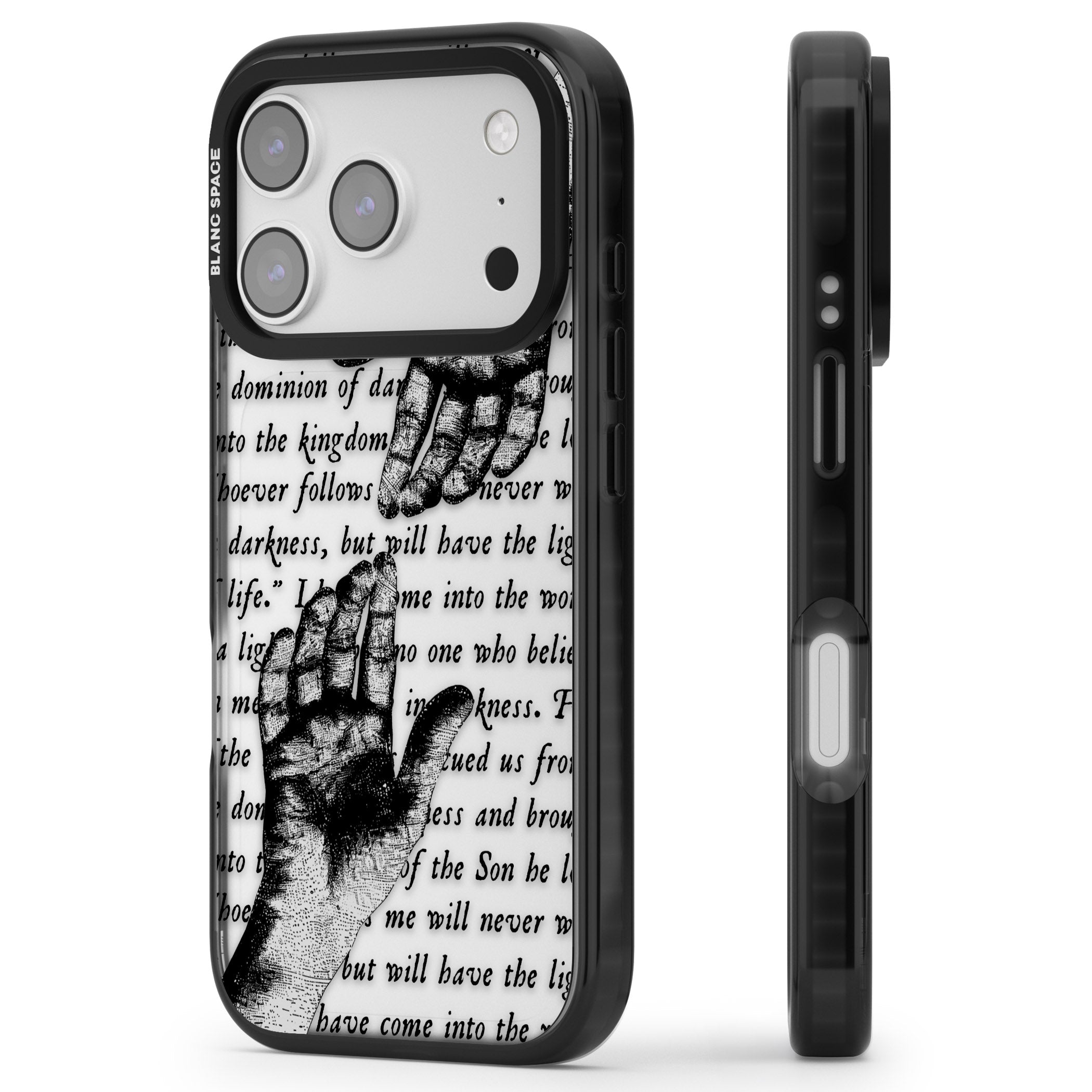 In Touch iPhone 17 Pro Impact Black Phone Case Side Profile