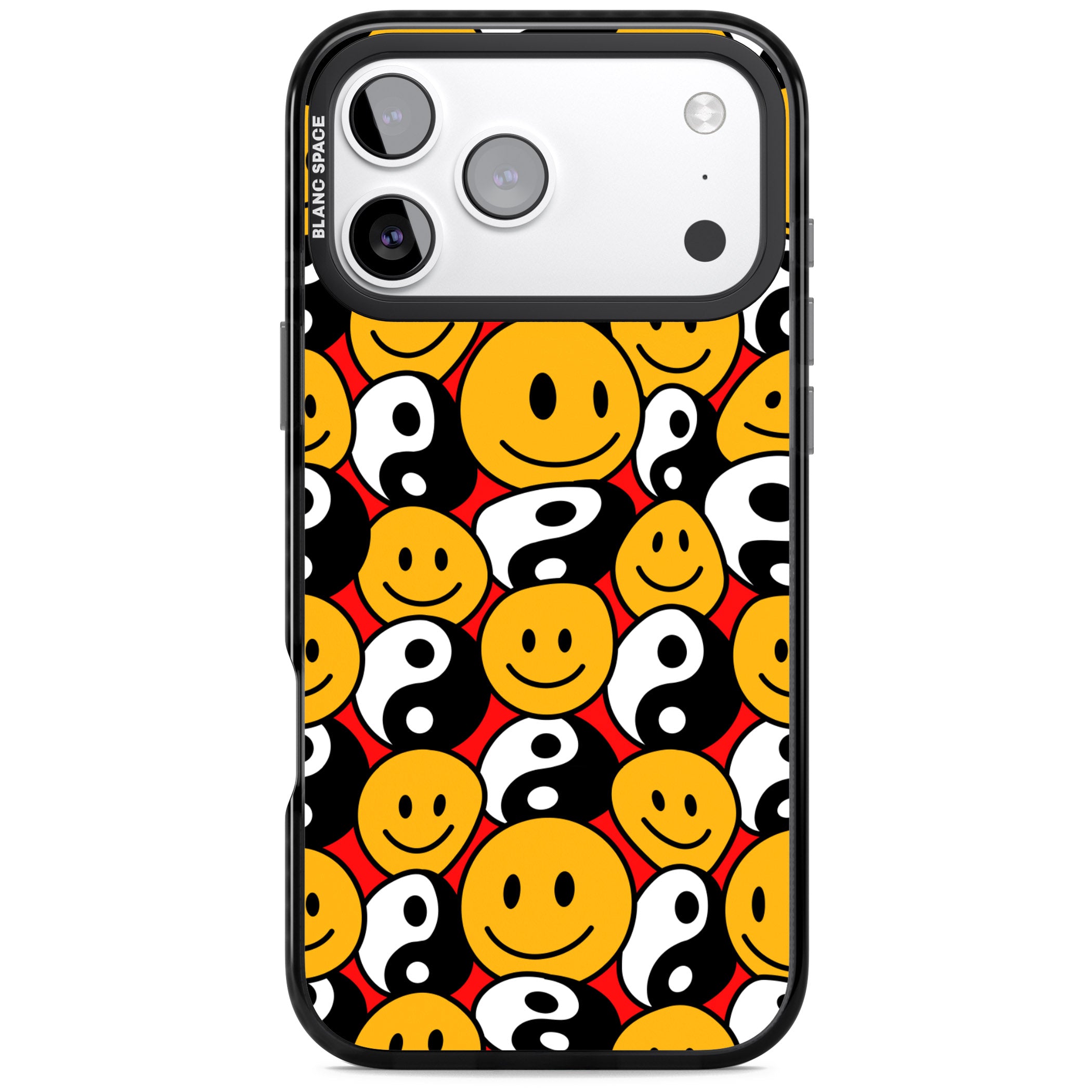 Yin Yang & Faces iPhone 17 Pro Max Impact Black Phone Case