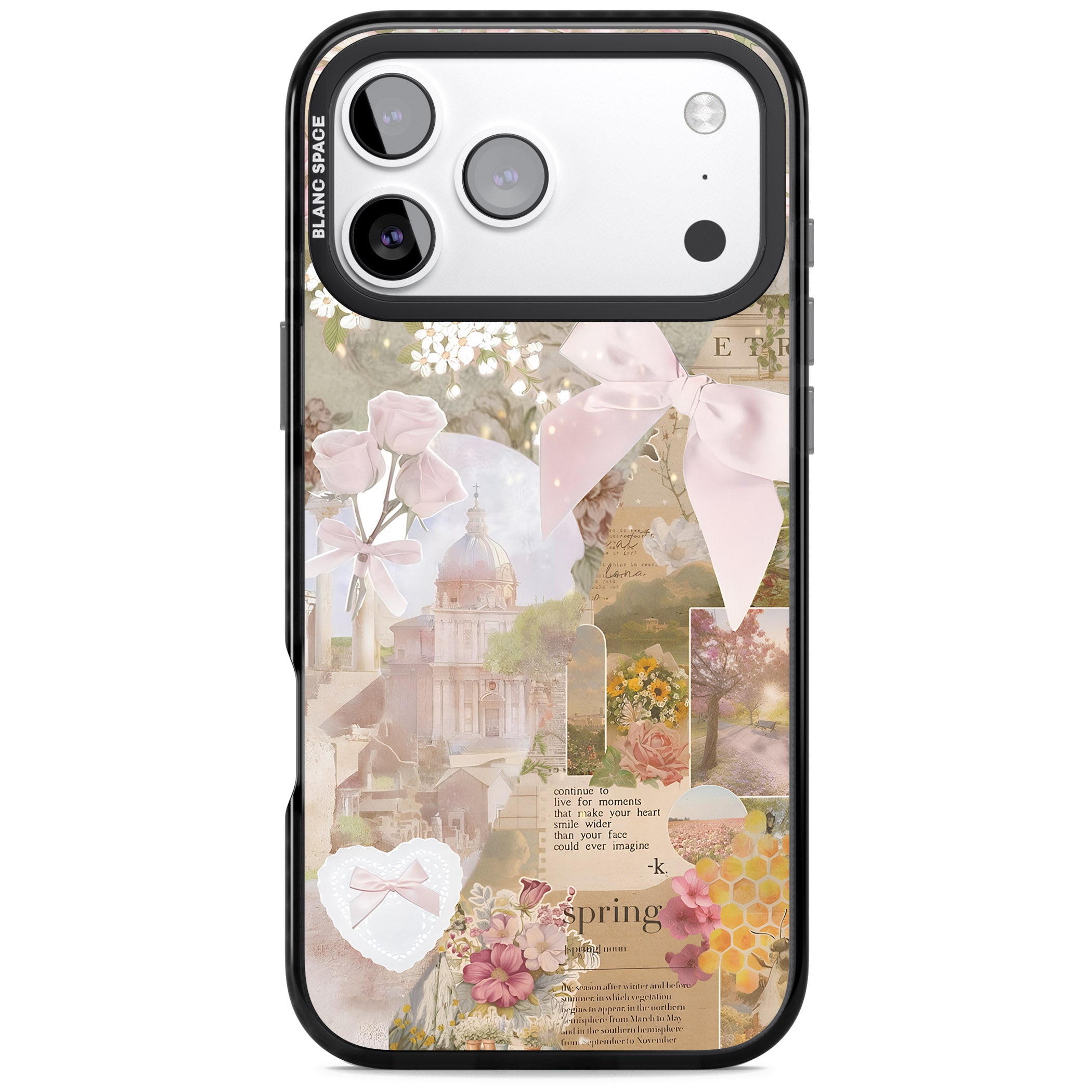 Coquette Collage iPhone 17 Pro Impact Black Phone Case