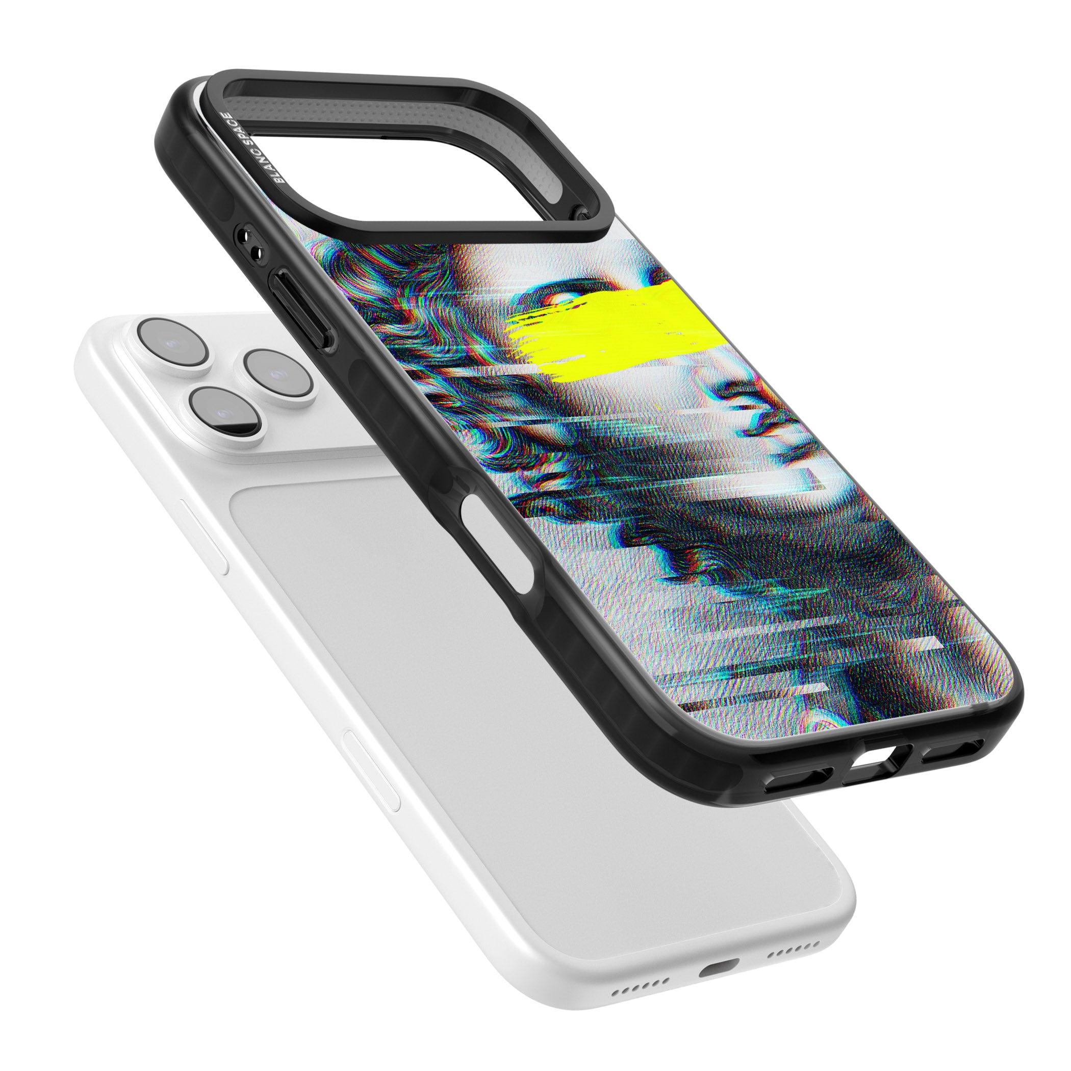 Glitched Fragment iPhone 17 Pro Impact Black Phone Case Colours