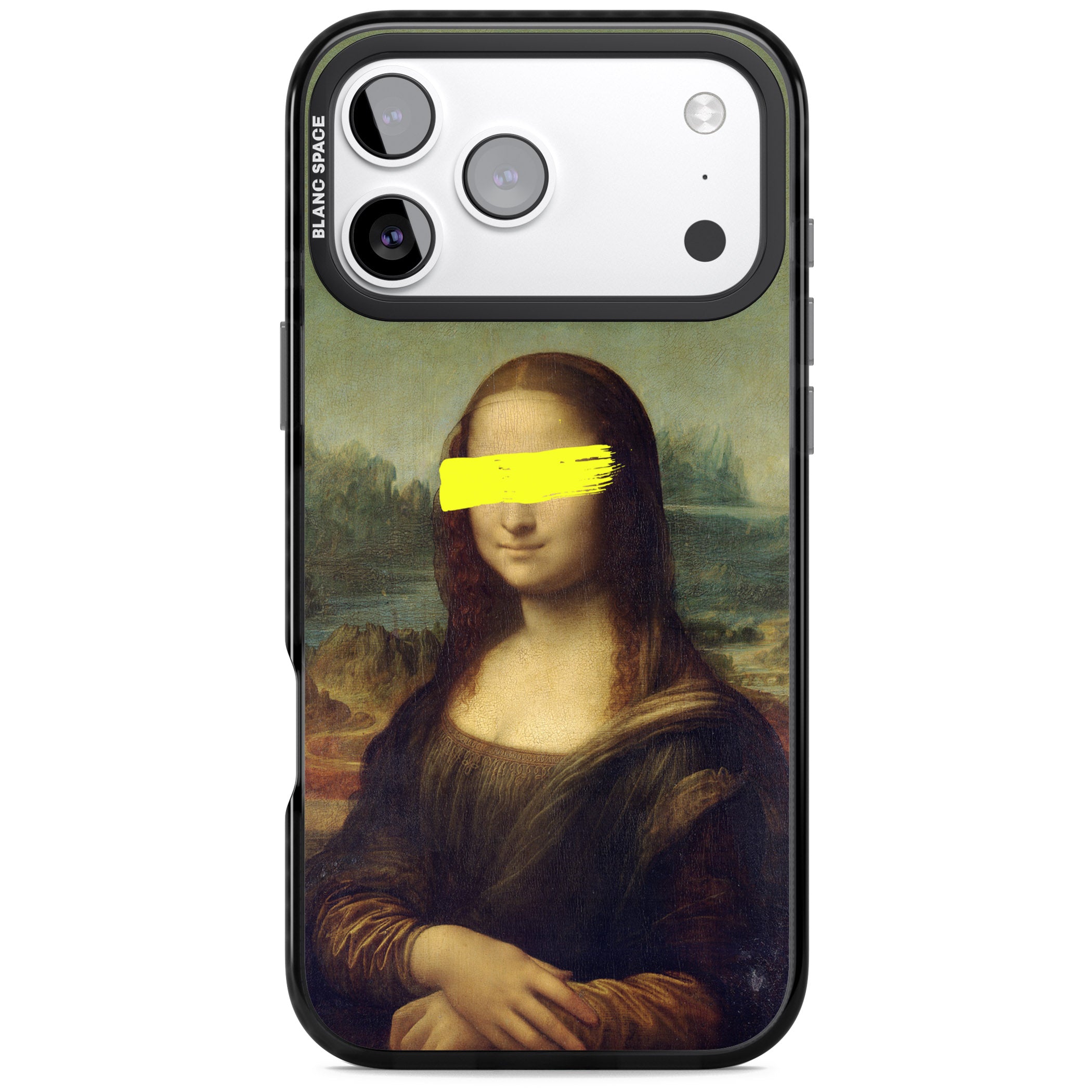 Vandaled Mona Lisa iPhone 17 Pro Impact Black Phone Case