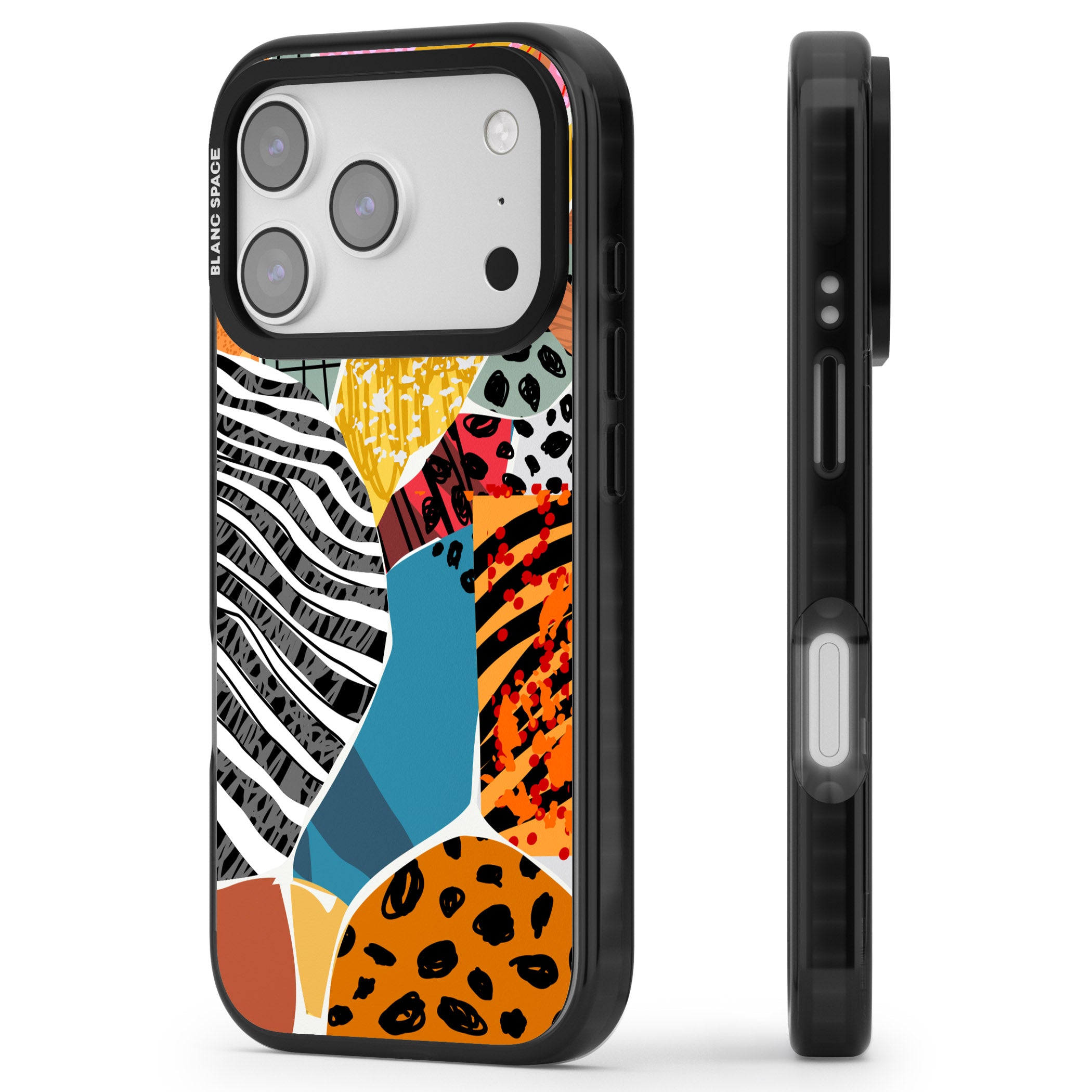 Print Passion iPhone 17 Pro Impact Black Phone Case Side Profile