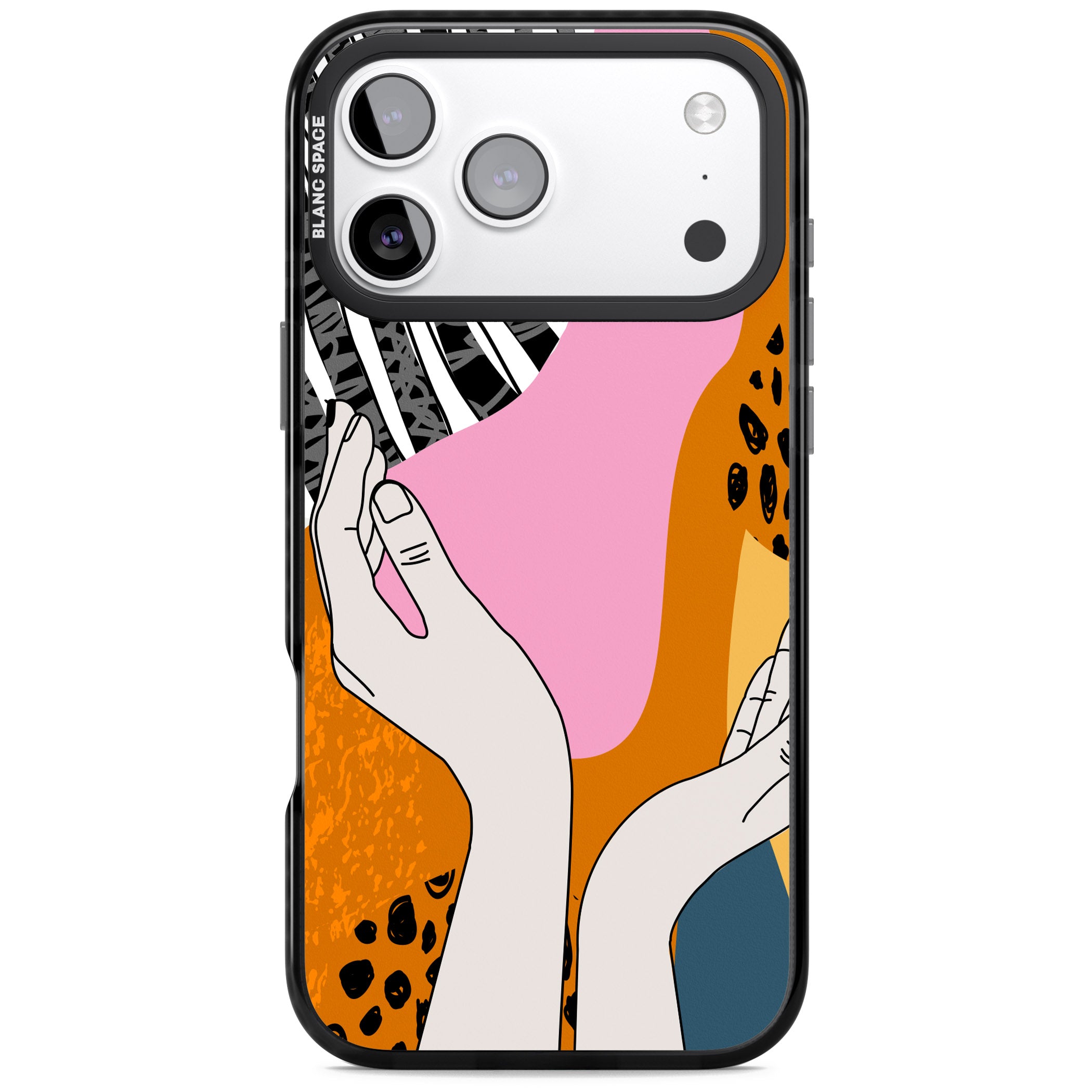Abstract Vibes iPhone 17 Pro Impact Black Phone Case