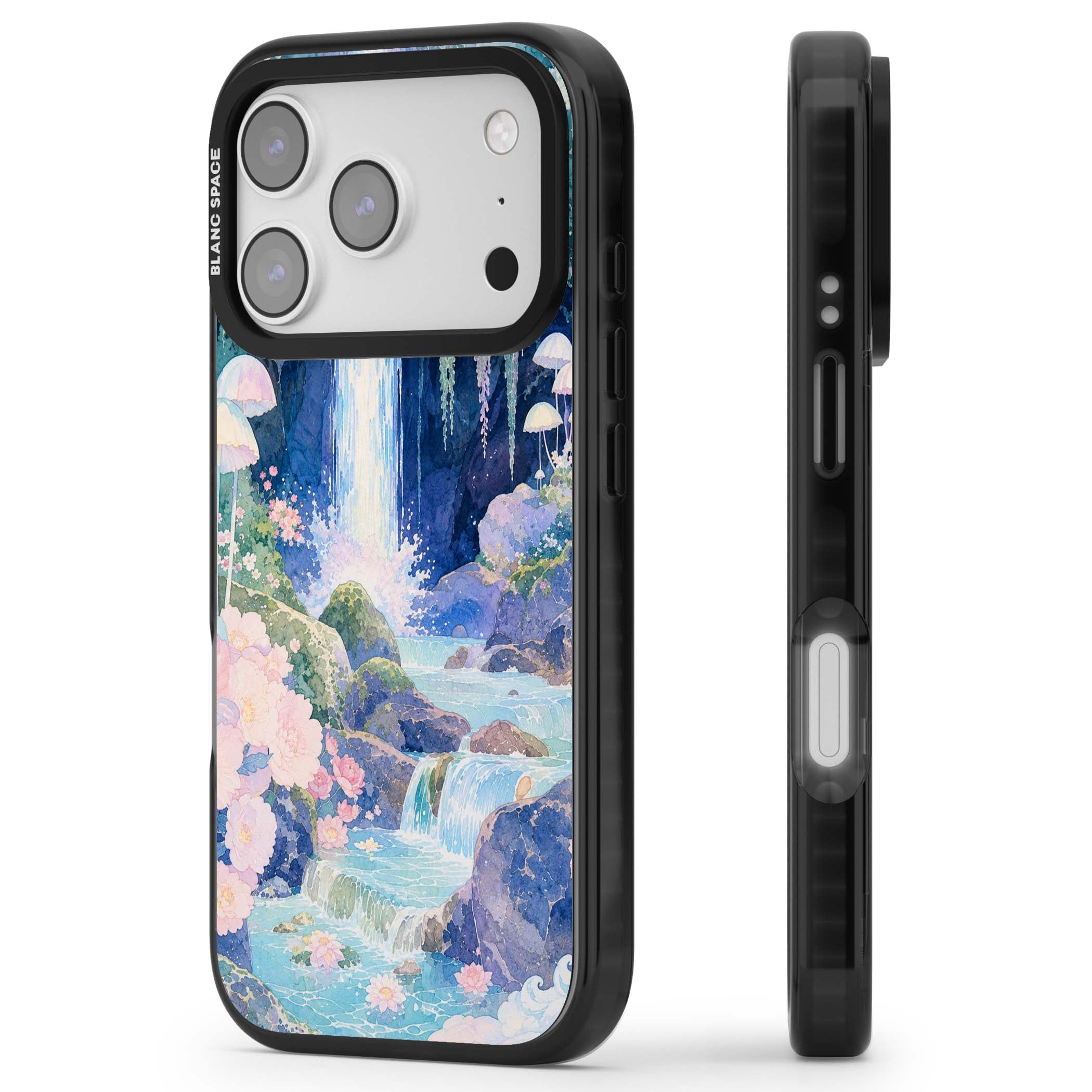 Mystic Waterfall art iPhone case | Clear Impact case for iPhone 17 Pro, iPhone 17 Pro Max
