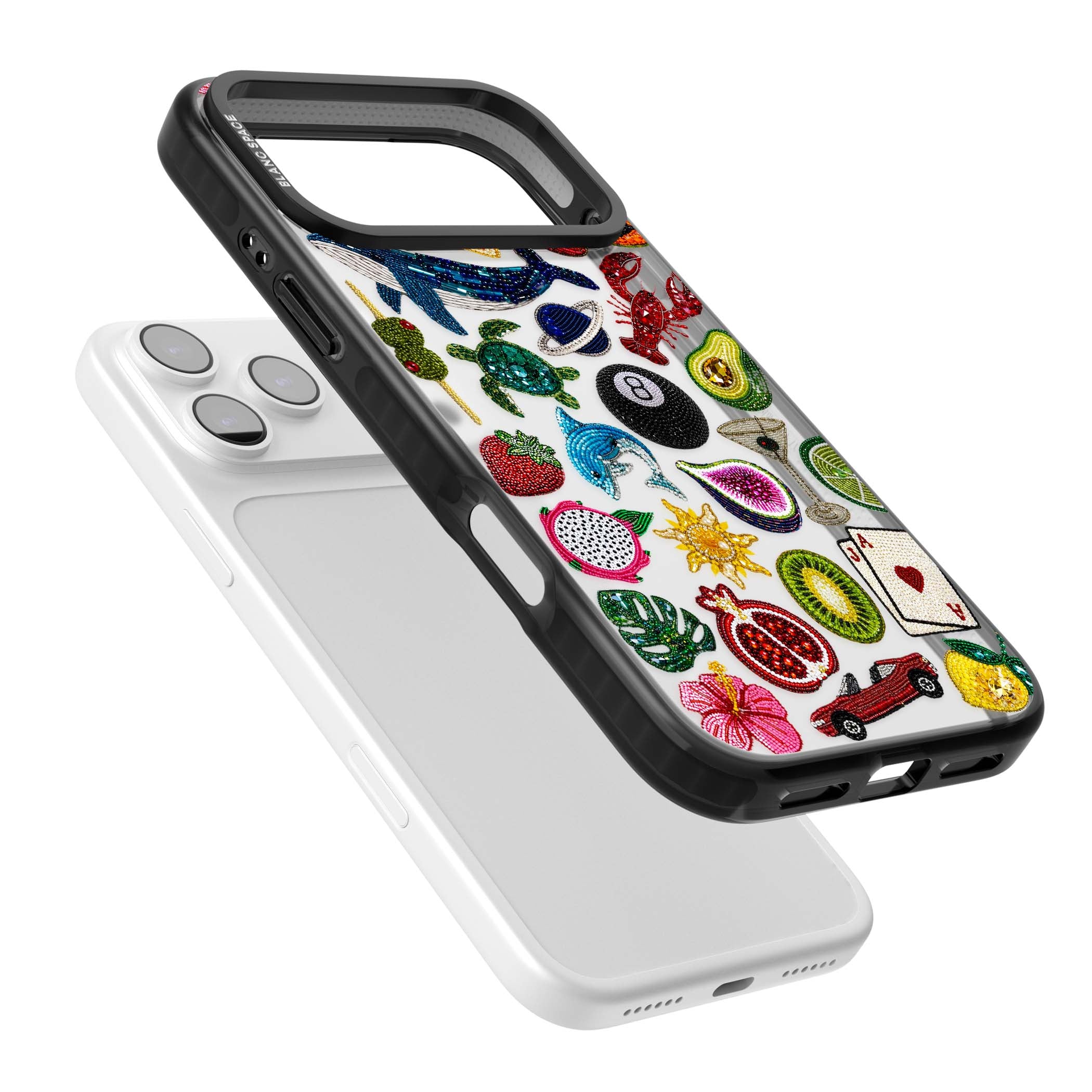 Beaded Mix cute iPhone case | Clear Impact case for iPhone 17 Pro, iPhone 17 Pro Max
