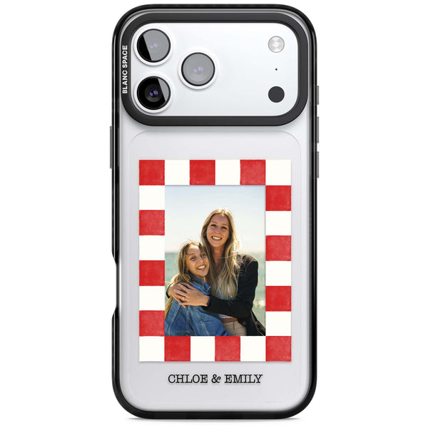 Personalised Red Check Photo