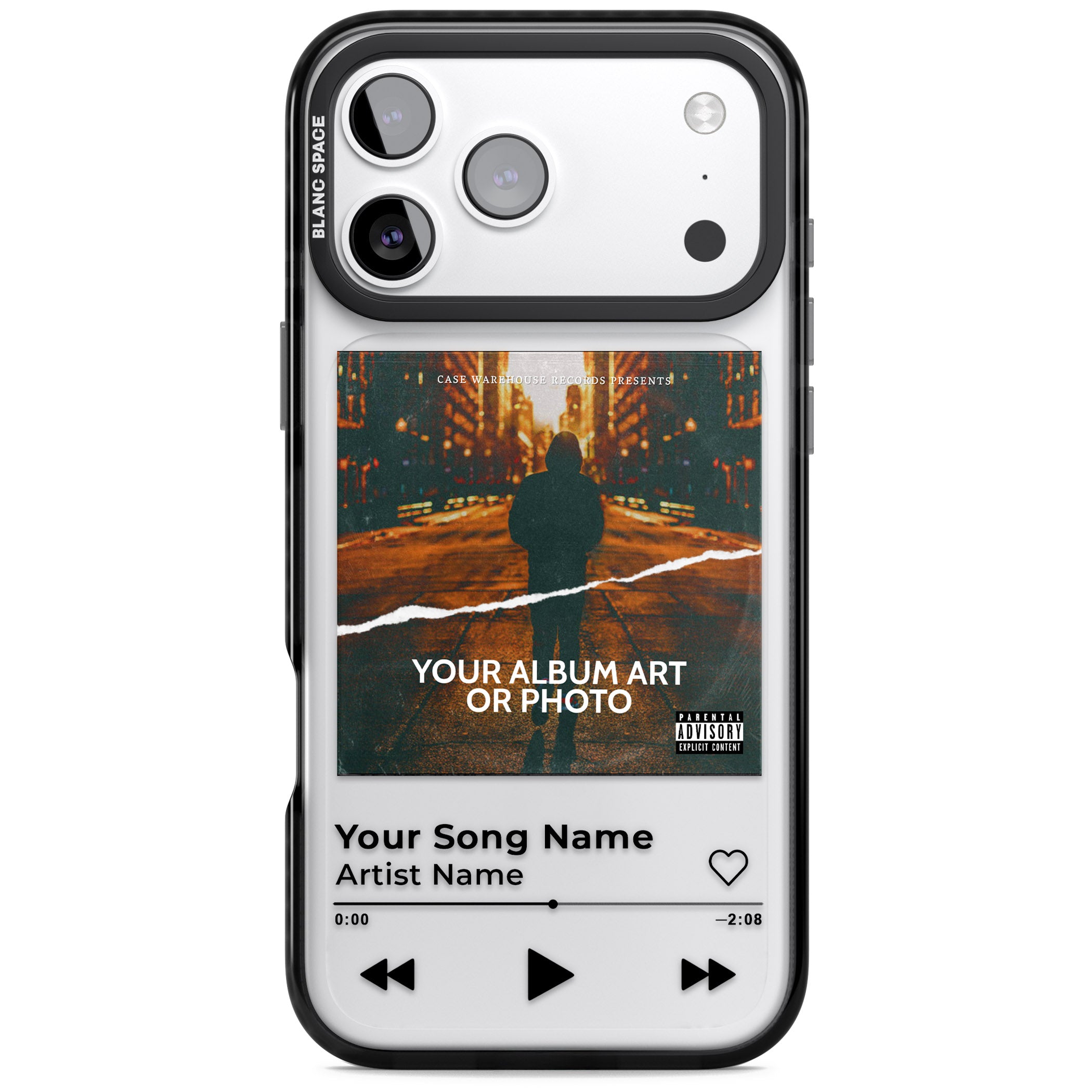 Personalised Album Art iPhone 17 Pro Max Impact Black Phone Case