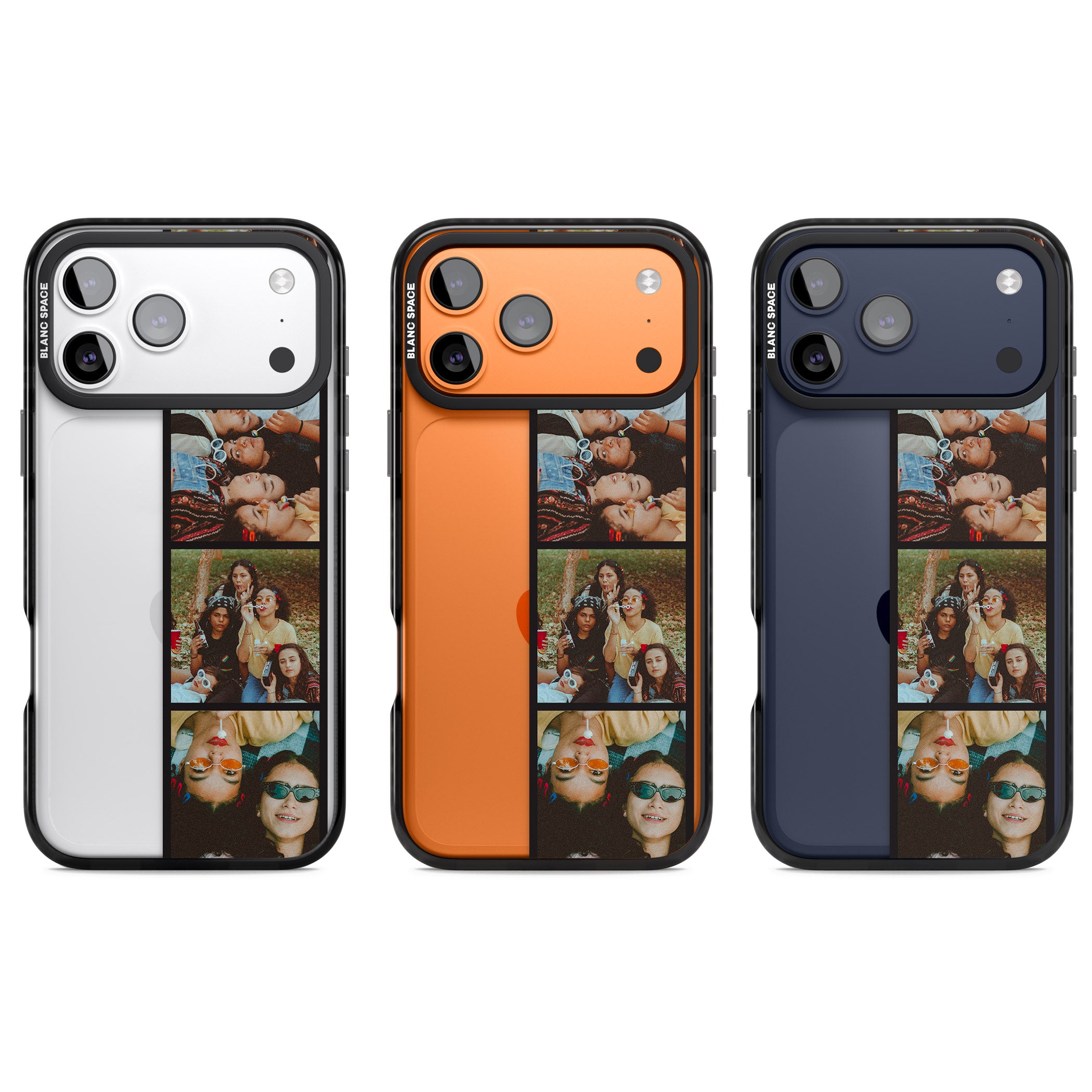 Personalised Photo Strip iPhone 17 Pro Impact Black Phone Case APT Impact Protection