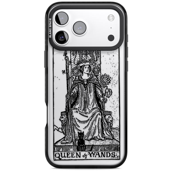 Personalised Queen Of Wands Tarot Card (Clear)