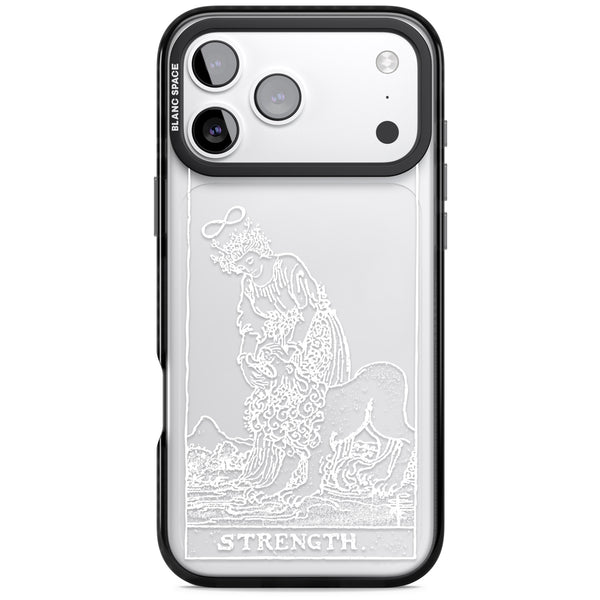 Personalised Strength Tarot Card (White)