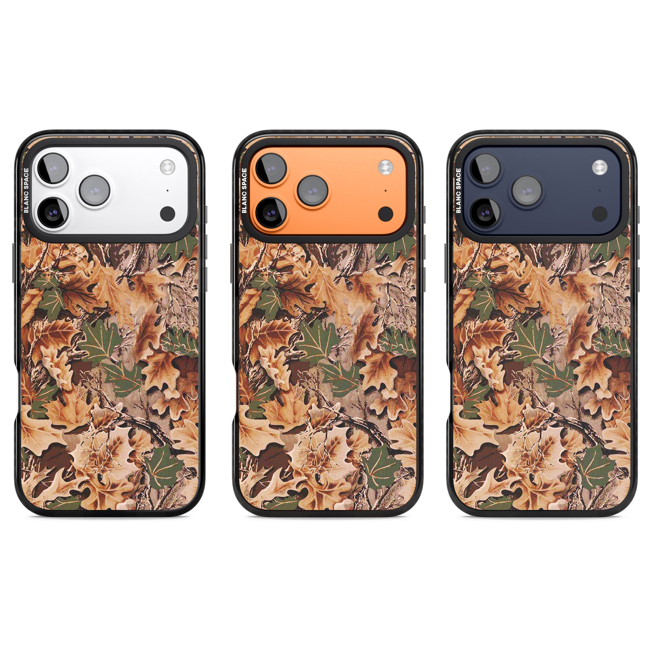 Leaves Camo iPhone 17 Pro Impact Black Phone Case APT Impact Protection