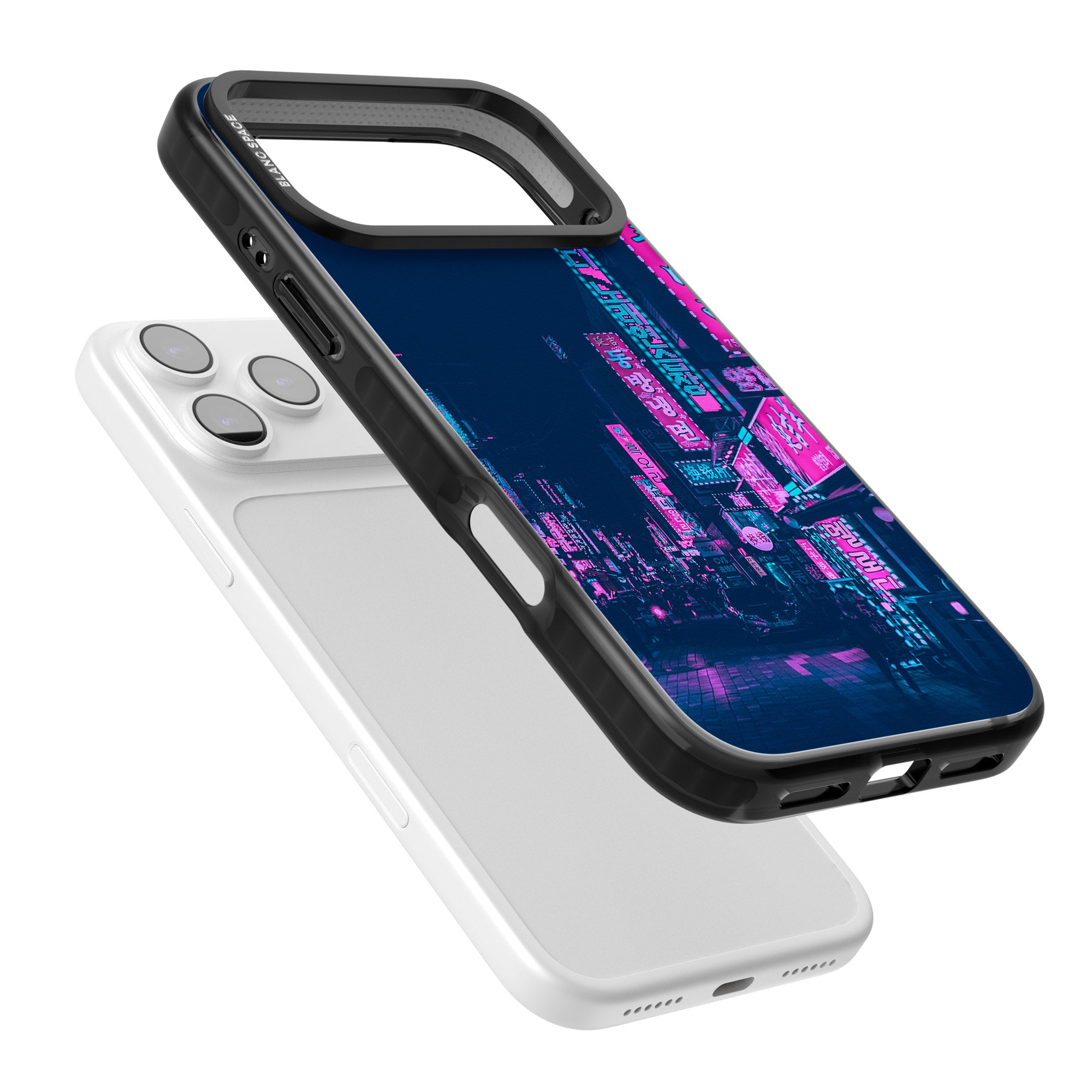 Neon Nights iPhone 17 Pro Impact Black Phone Case Colours