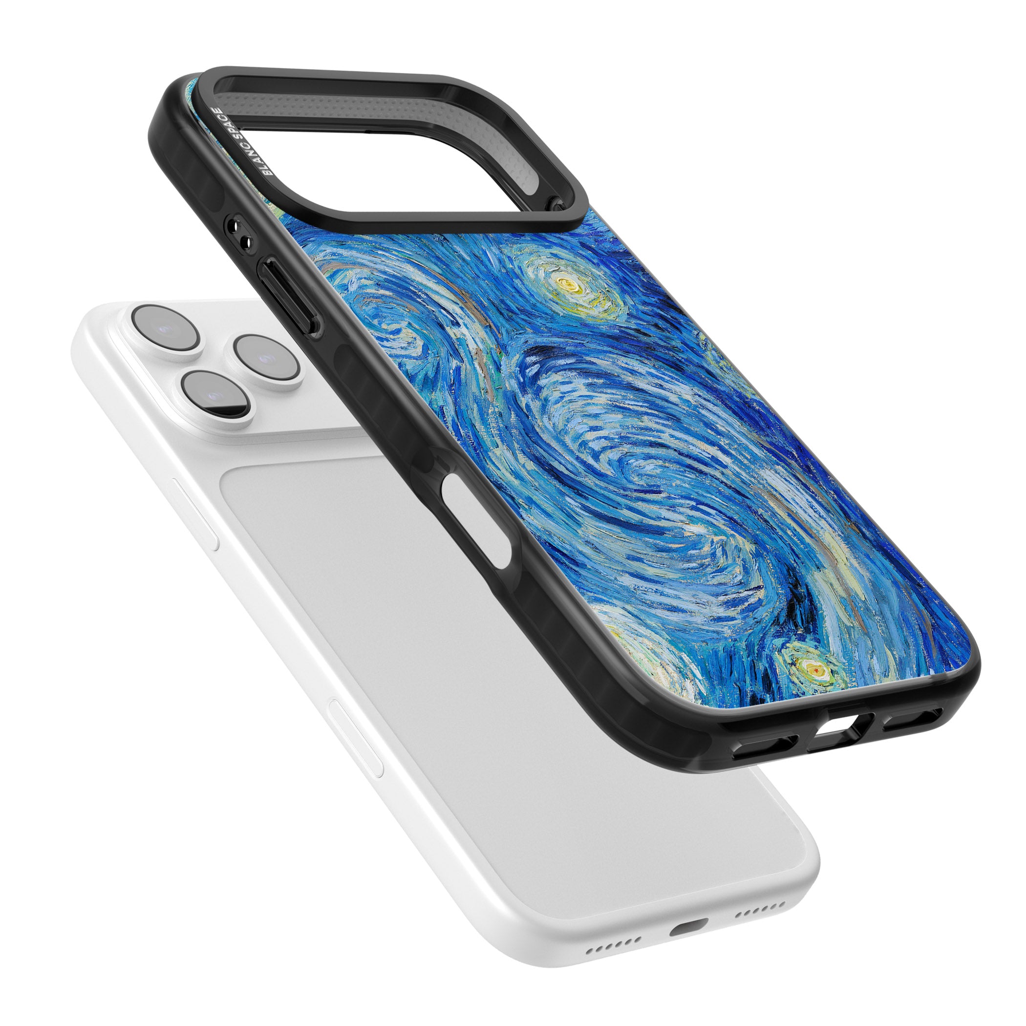 The Starry Night By Vincent Van Gogh iPhone 17 Pro Impact Black Phone Case Colours