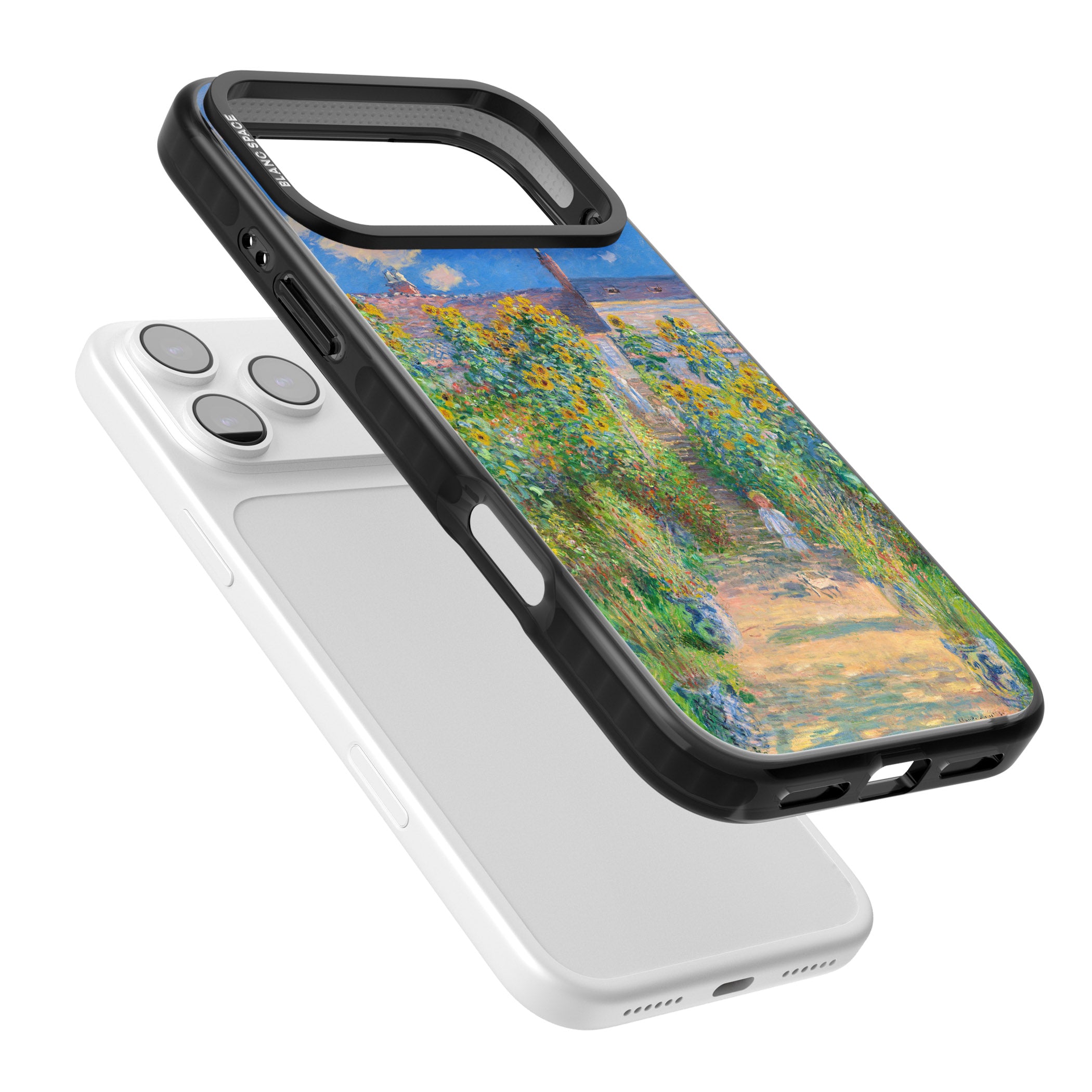Garden at Vetheuil iPhone 17 Pro Impact Black Phone Case Colours