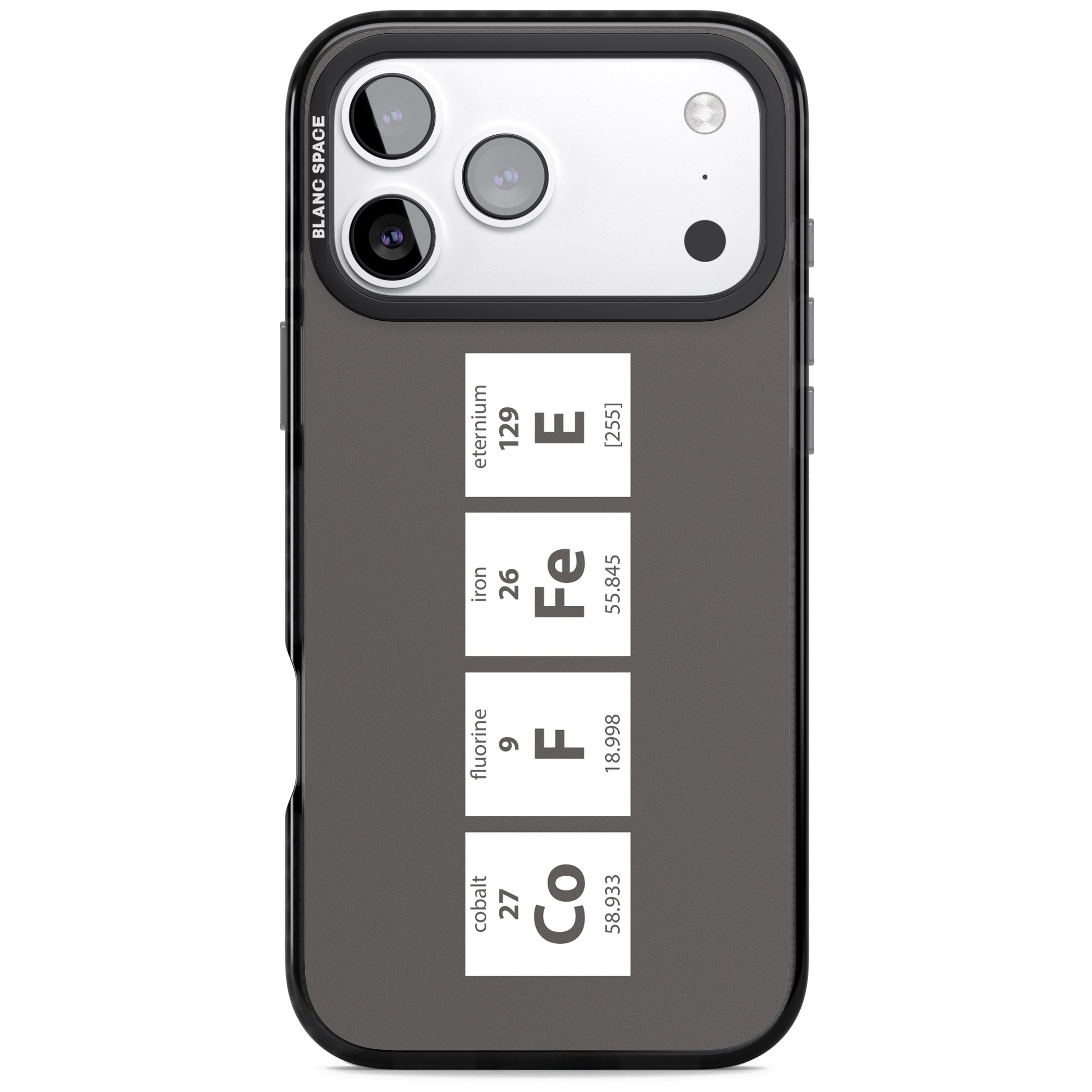 Coffee Element (Grey) iPhone 17 Pro Impact Black Phone Case