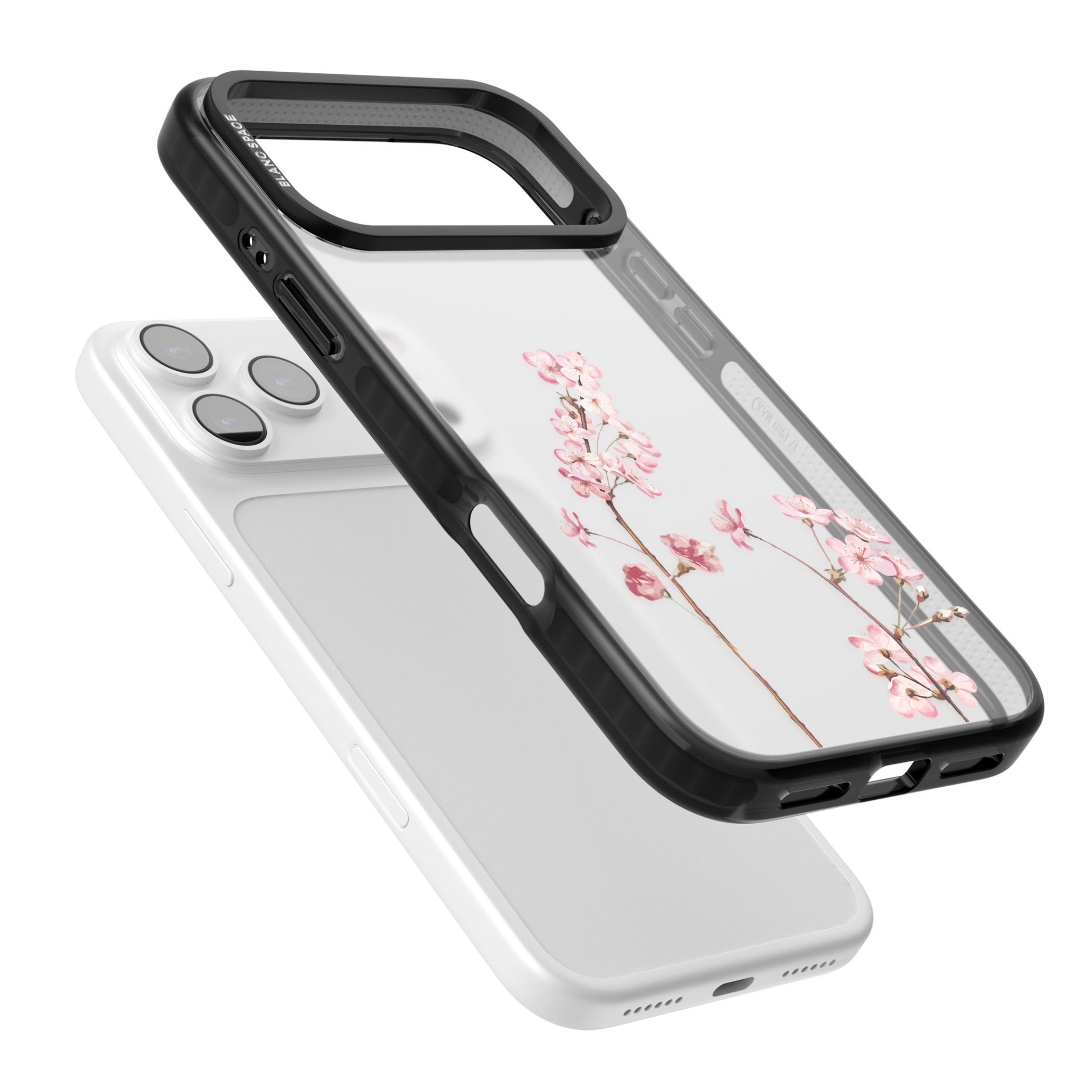 Blossom Flower iPhone 17 Pro Impact Black Phone Case Colours