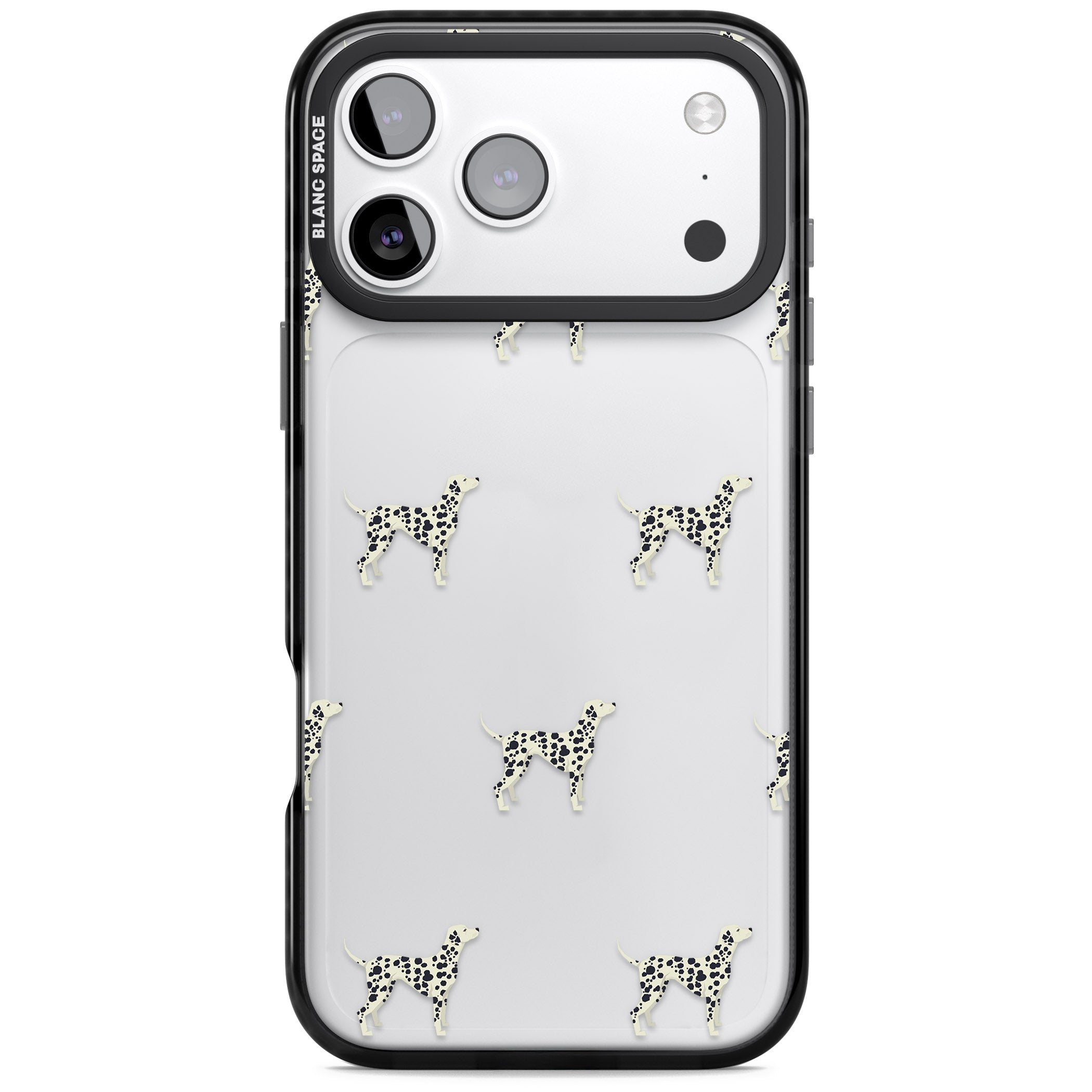 Dalmatian Dog Pattern iPhone 17 Pro Max Impact Black Phone Case