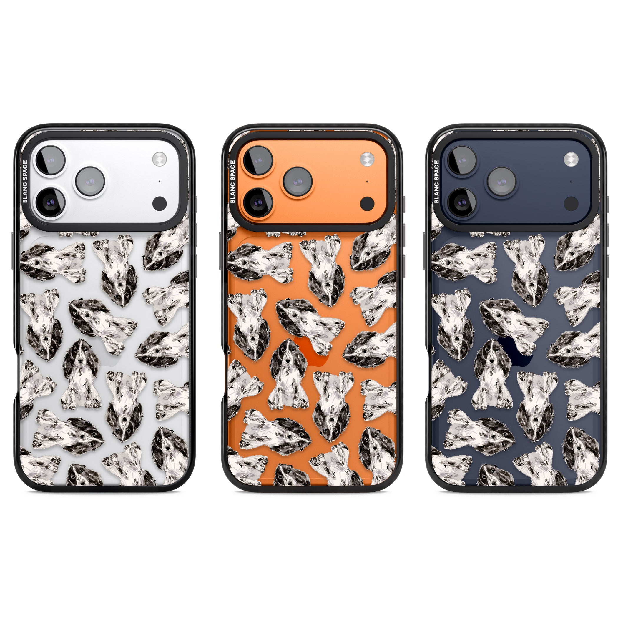 Cocker Spaniel Watercolor Elegance iPhone 17 Pro Impact Black Phone Case APT Impact Protection