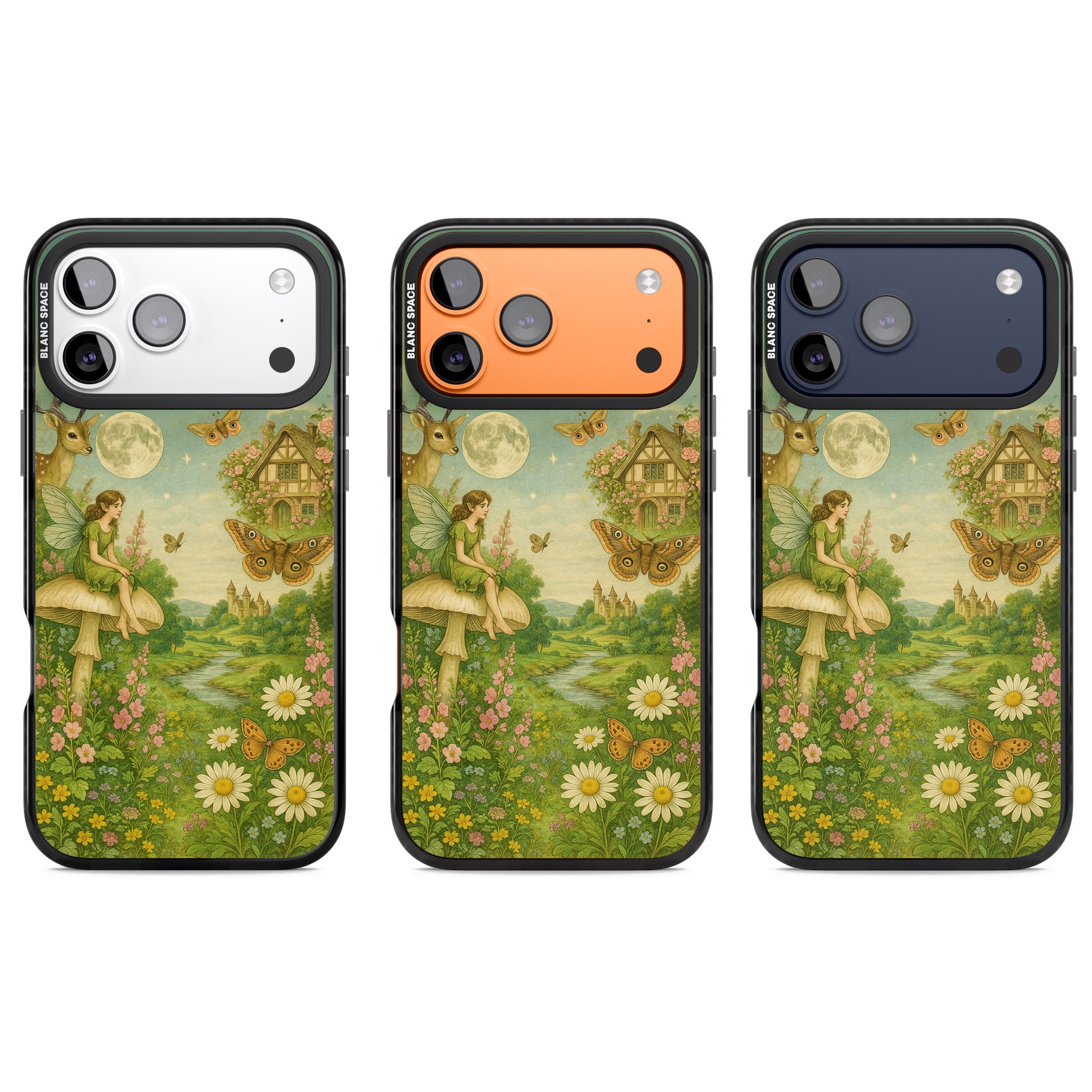 Cottage Fairy iPhone 17 Pro Impact Black Phone Case APT Impact Protection