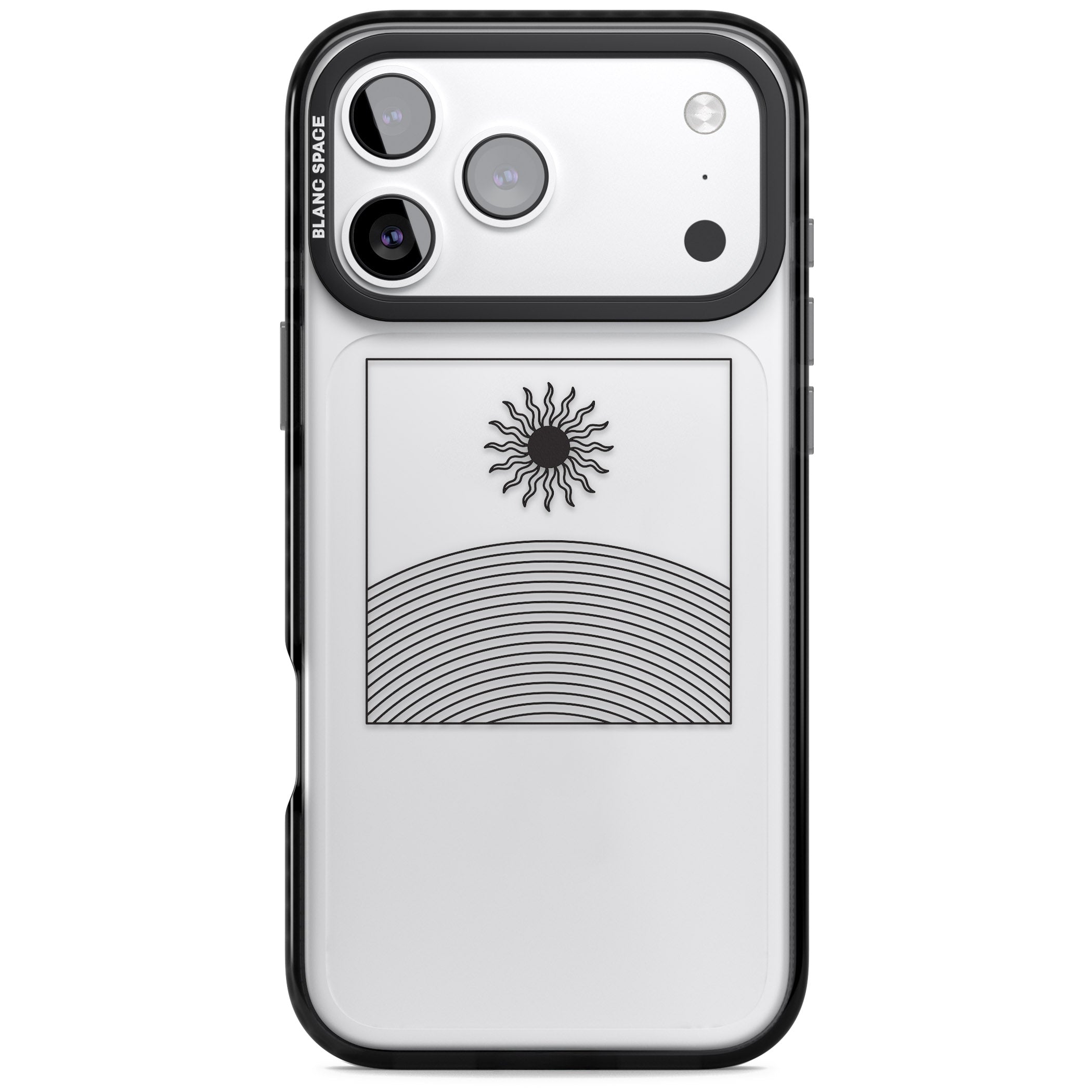 Cosmic Radiance iPhone 17 Pro Impact Black Phone Case