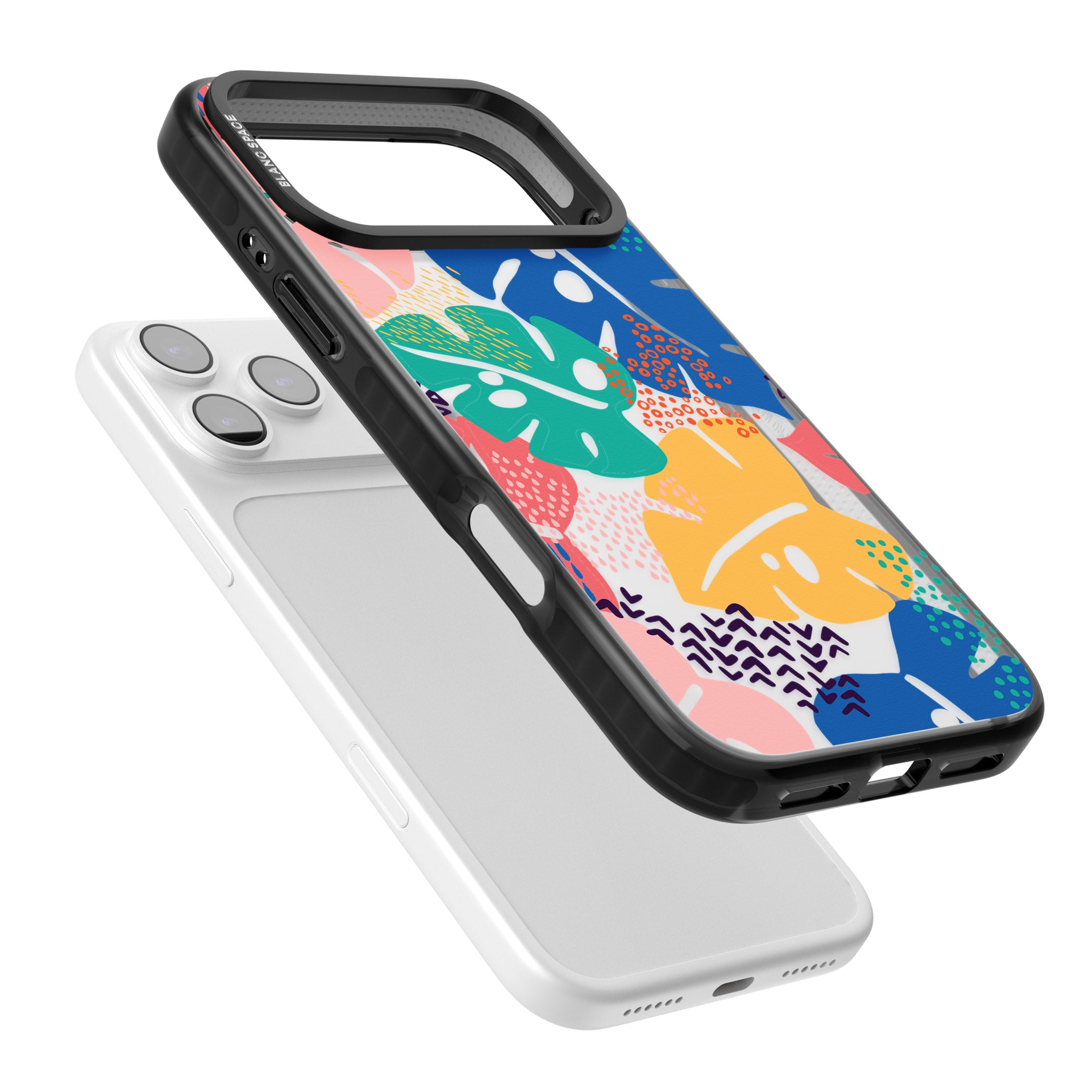 Vibrant Leaves iPhone 17 Pro Max Impact Black Phone Case Colours