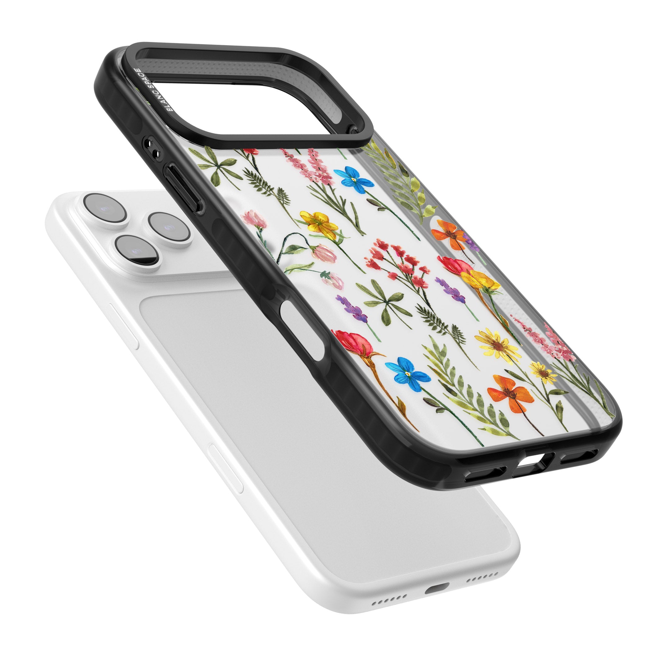 Spring Botanicals iPhone 17 Pro Impact Black Phone Case Colours