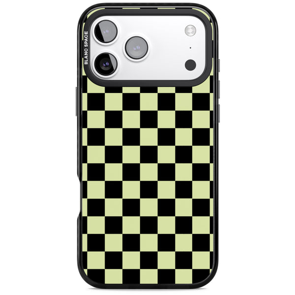 Black & Lime Check