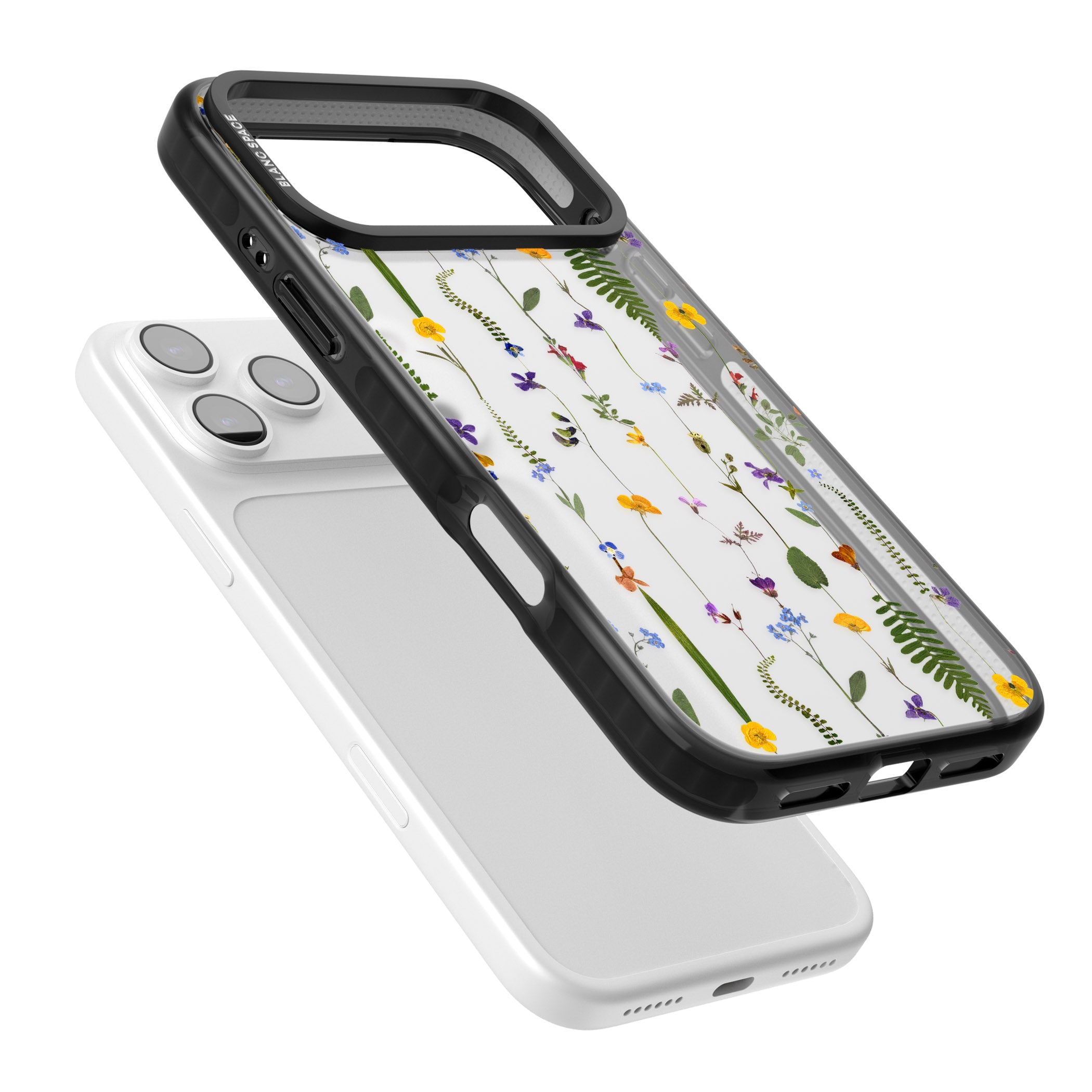 Wildflower Chain iPhone 17 Pro Impact Black Phone Case Colours