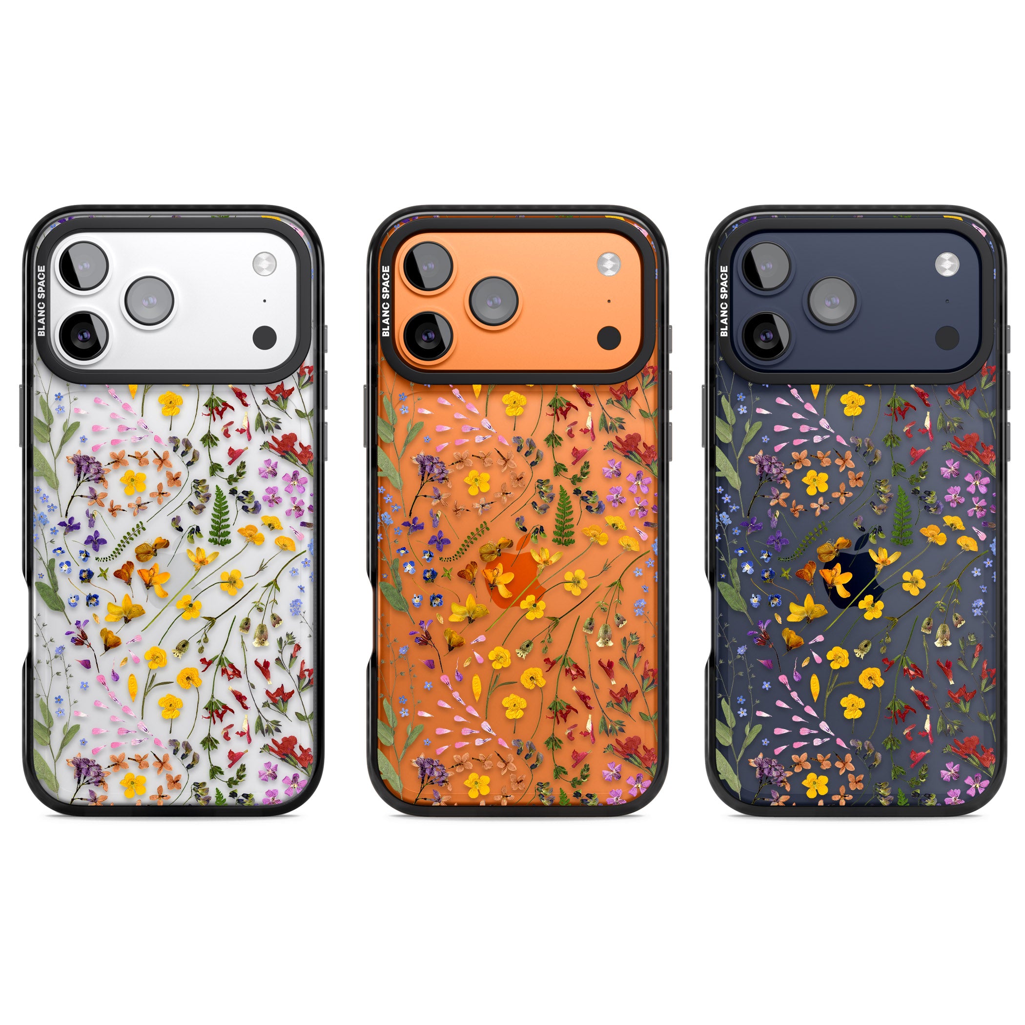 Wildflower iPhone 17 Pro Impact Black Phone Case APT Impact Protection