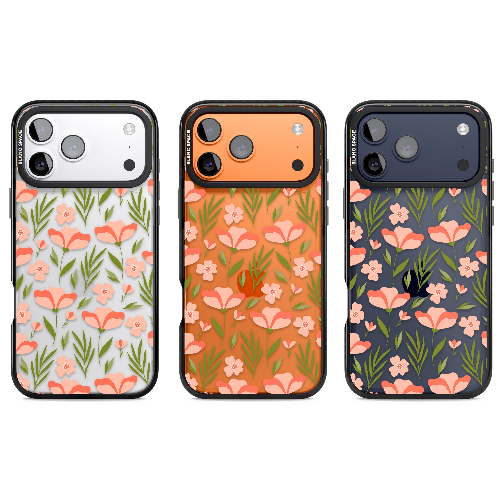 Blossom Bloom iPhone 17 Pro Impact Black Phone Case APT Impact Protection