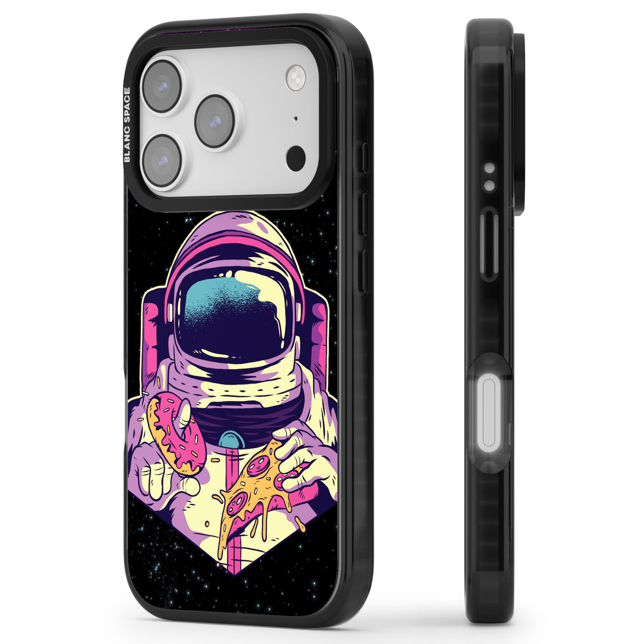 Astro Cheat Meal iPhone 17 Pro Impact Black Phone Case Side Profile
