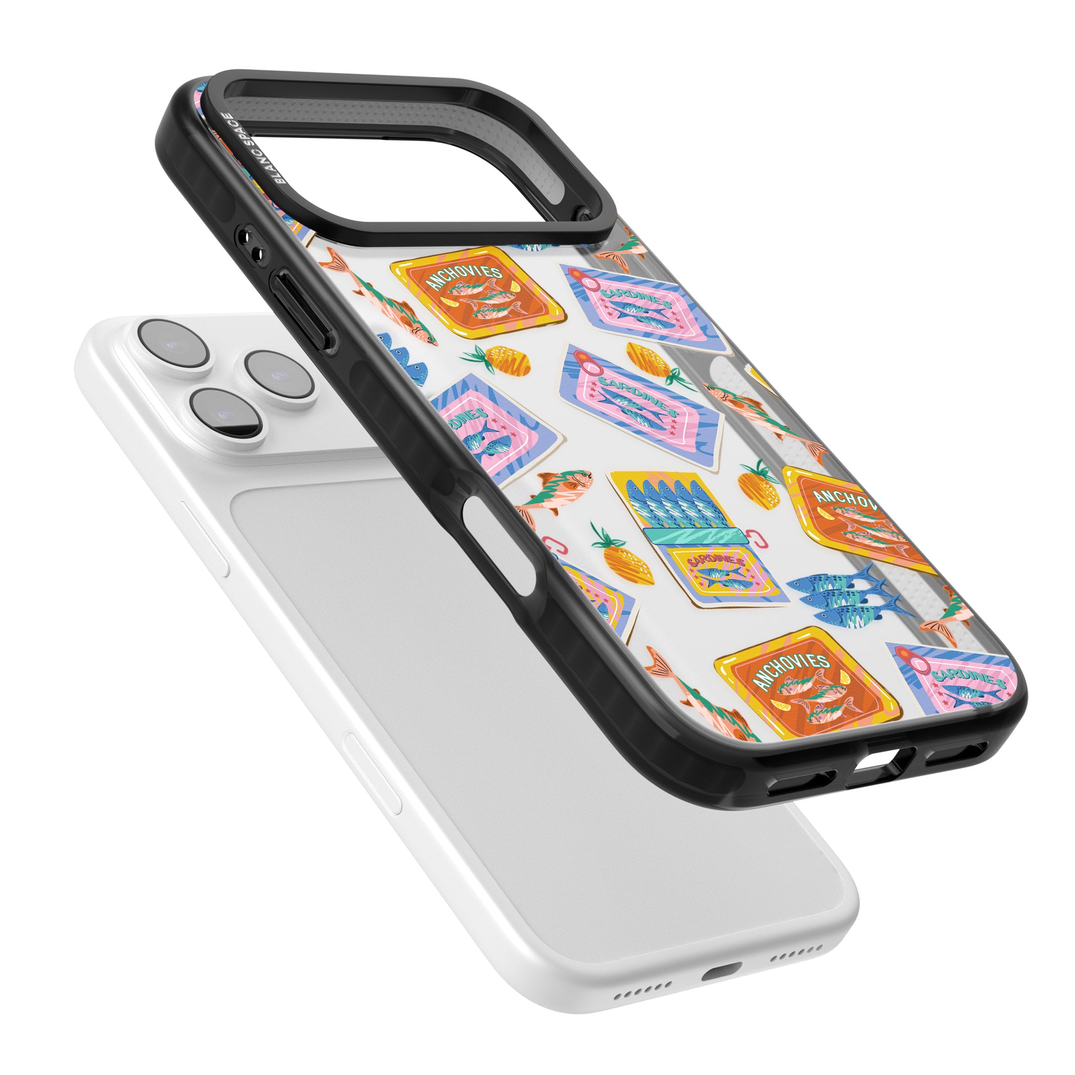 Sardines & Anchovies iPhone 17 Pro Impact Black Phone Case Colours