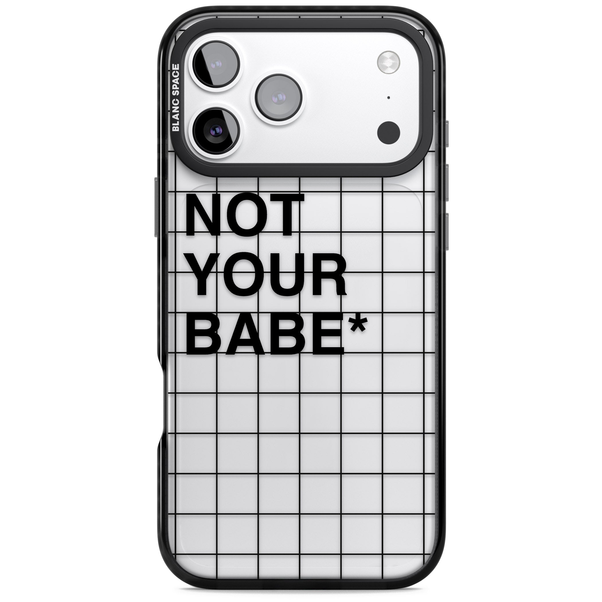 Not Your Babe iPhone 17 Pro Impact Black Phone Case