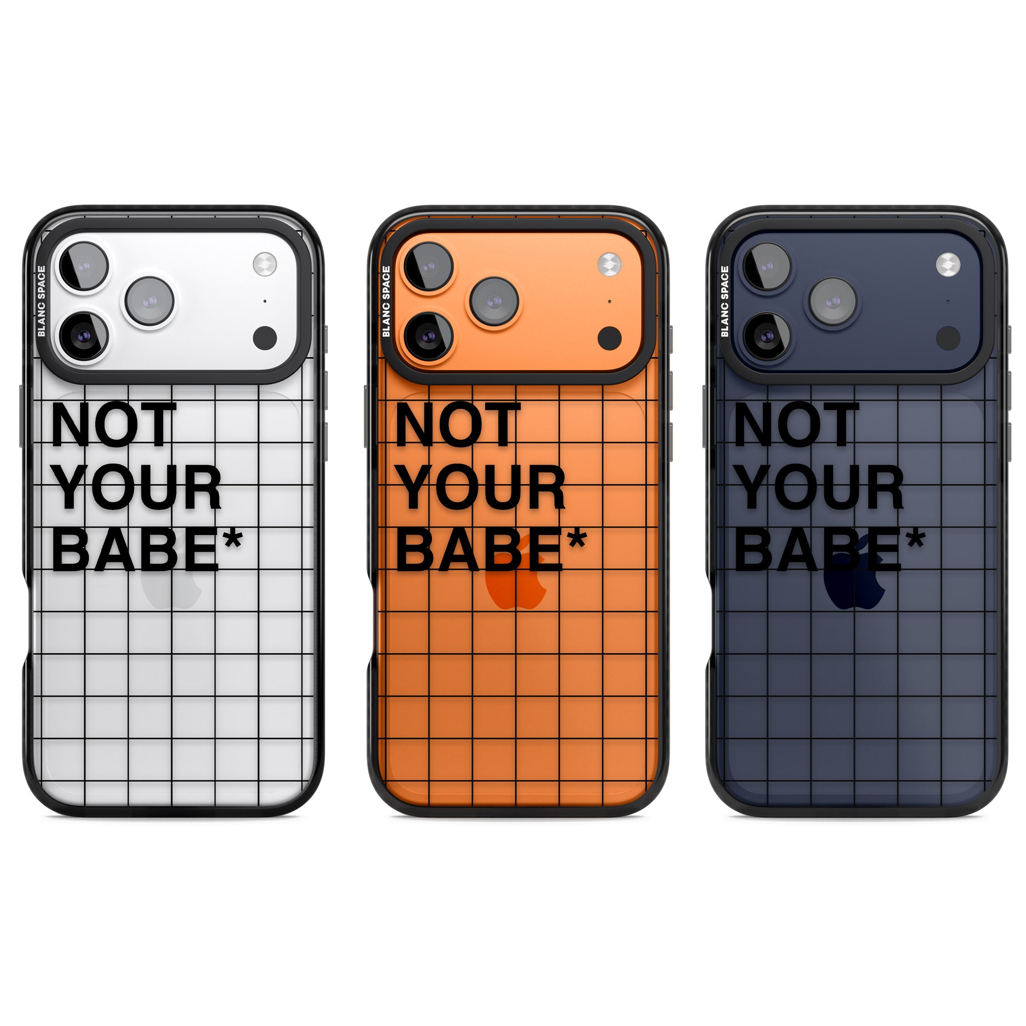 Not Your Babe iPhone 17 Pro Impact Black Phone Case APT Impact Protection