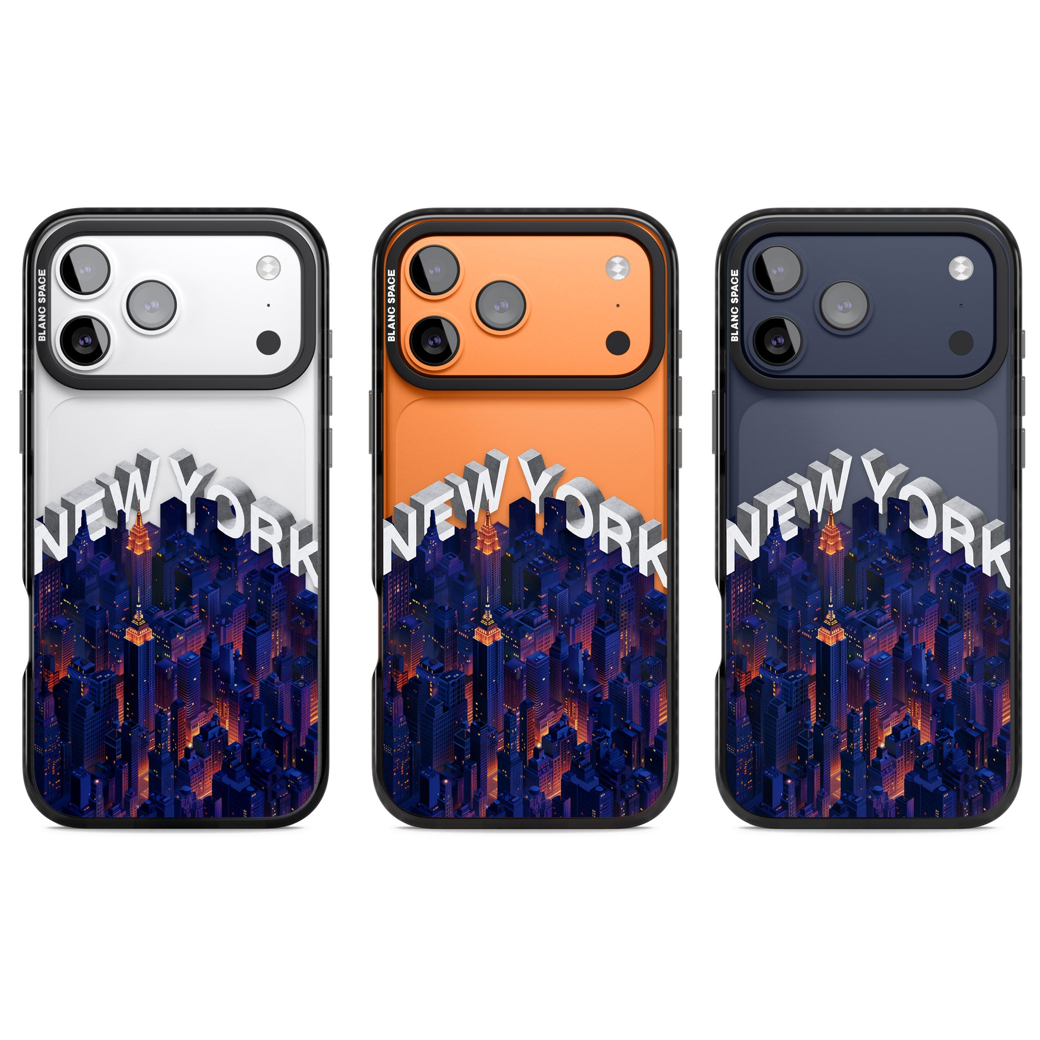 New York City iPhone 17 Pro Impact Black Phone Case APT Impact Protection