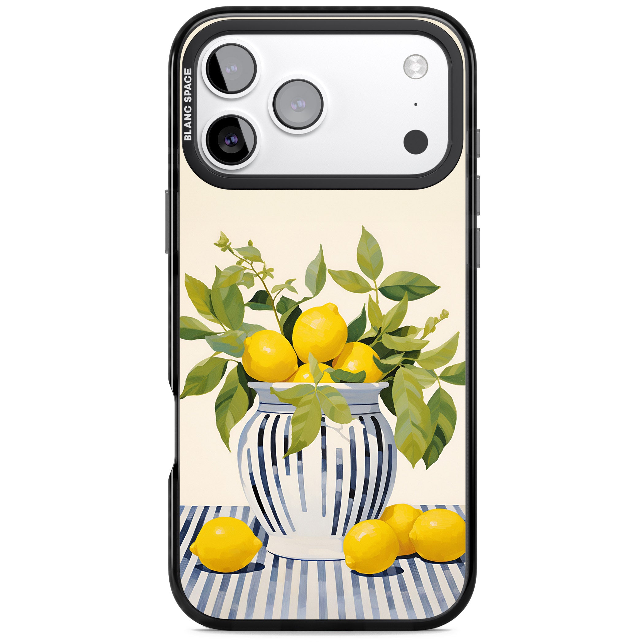 Lemon Plant Vase iPhone 17 Pro Impact Black Phone Case