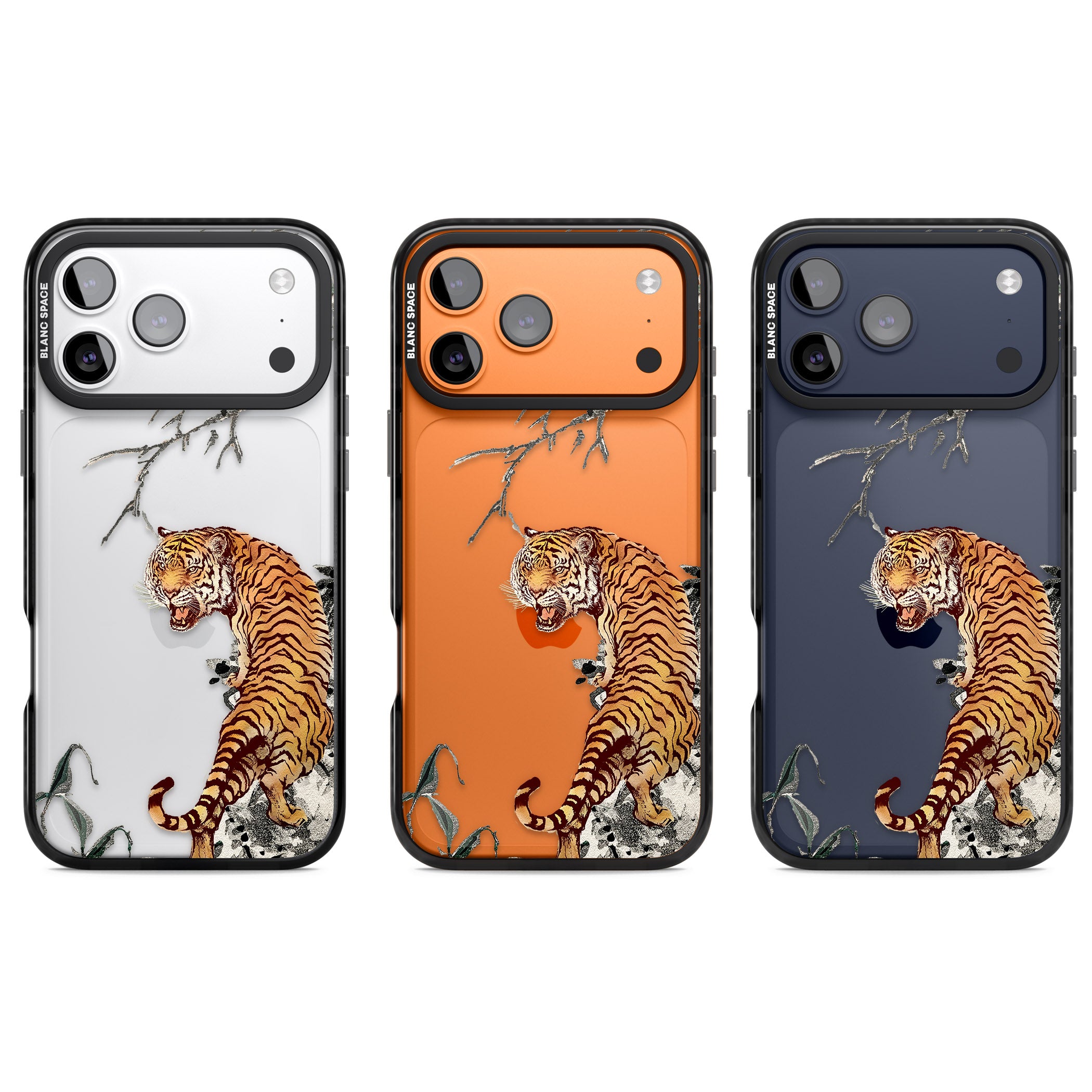 Roaring Tiger iPhone 17 Pro Impact Black Phone Case APT Impact Protection