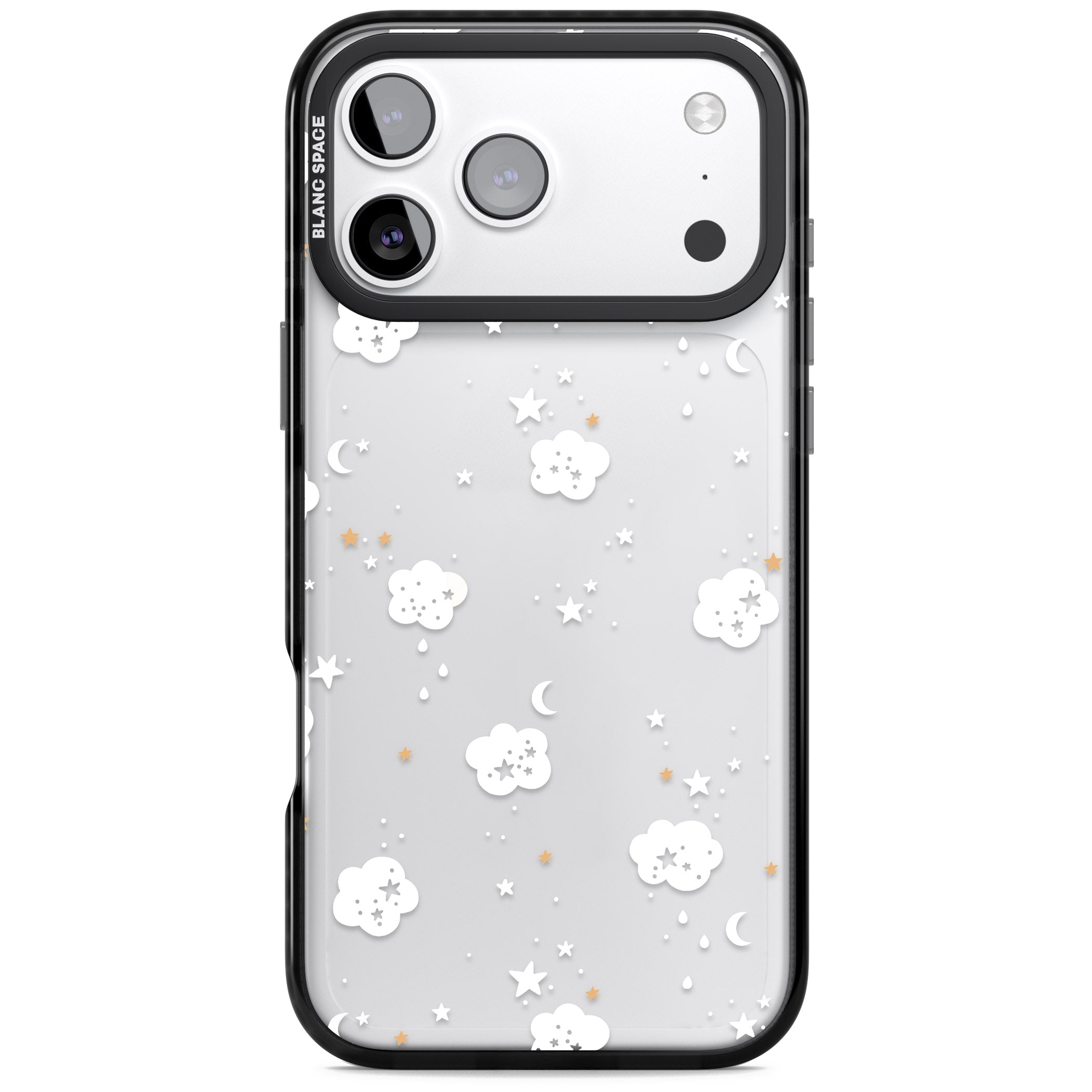 Starry Night Cloud iPhone 17 Pro Impact Black Phone Case