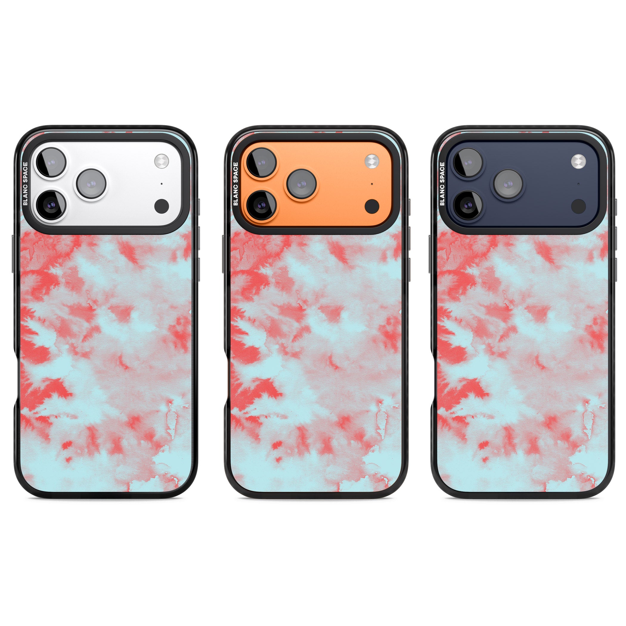 Red & Blue Acid Cloud iPhone 17 Pro Impact Pro Black Phone Case APT Impact Protection