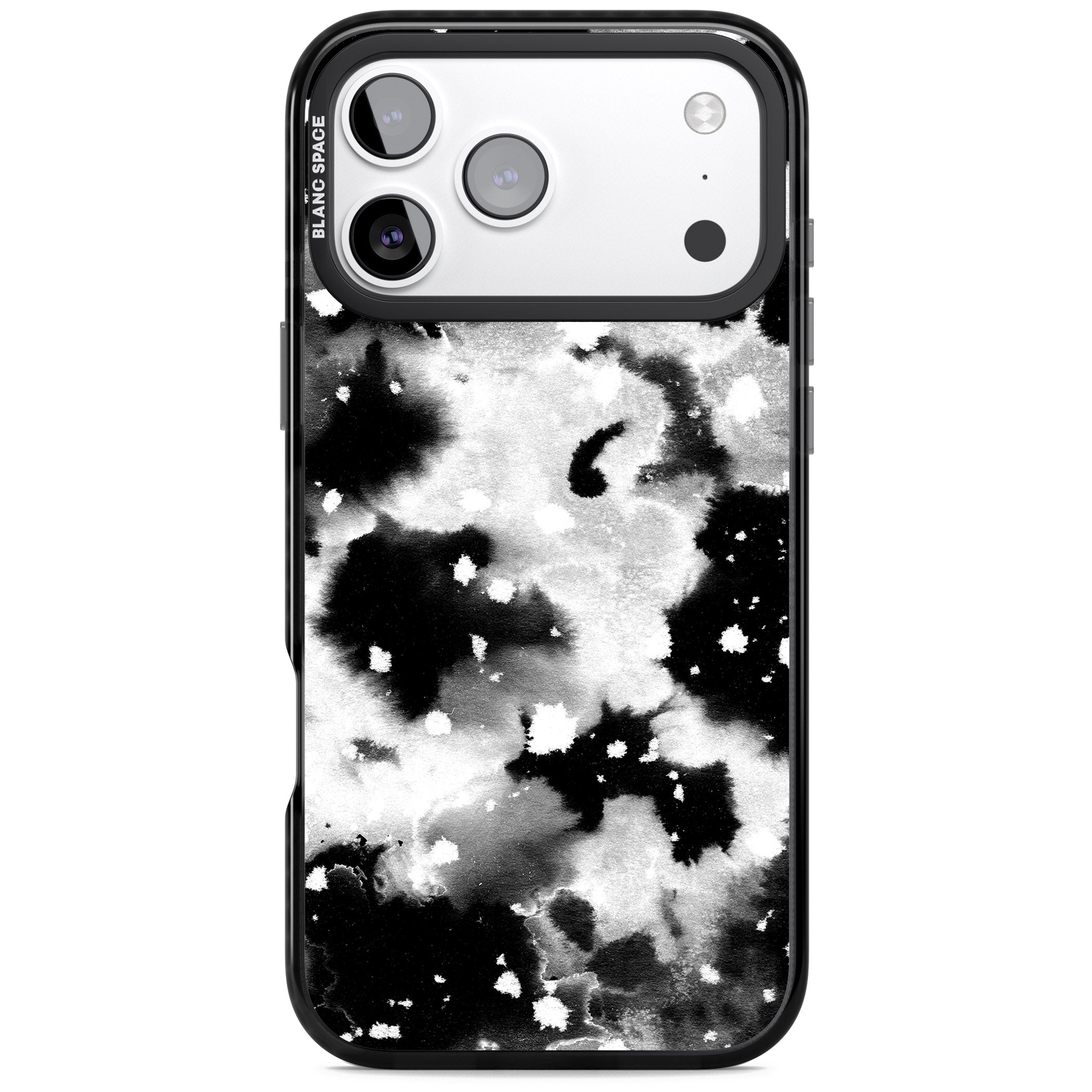Acid Wash Ink Cloud iPhone 17 Pro Impact Pro Black Phone Case