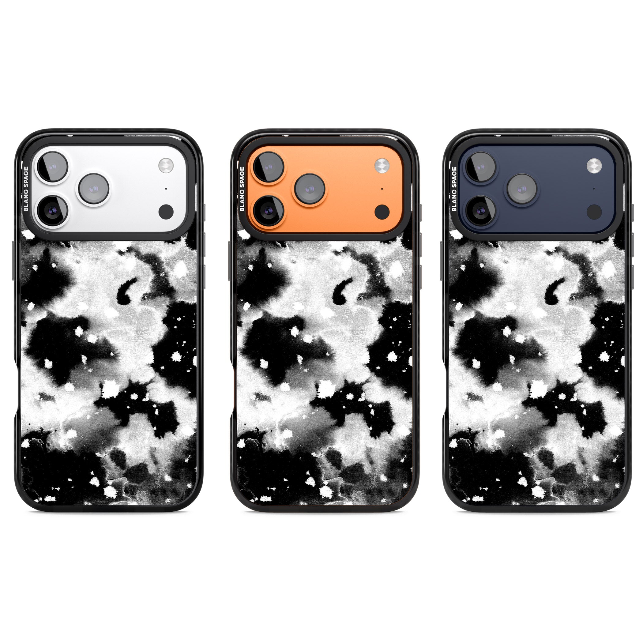 Acid Wash Ink Cloud iPhone 17 Pro Impact Pro Black Phone Case APT Impact Protection