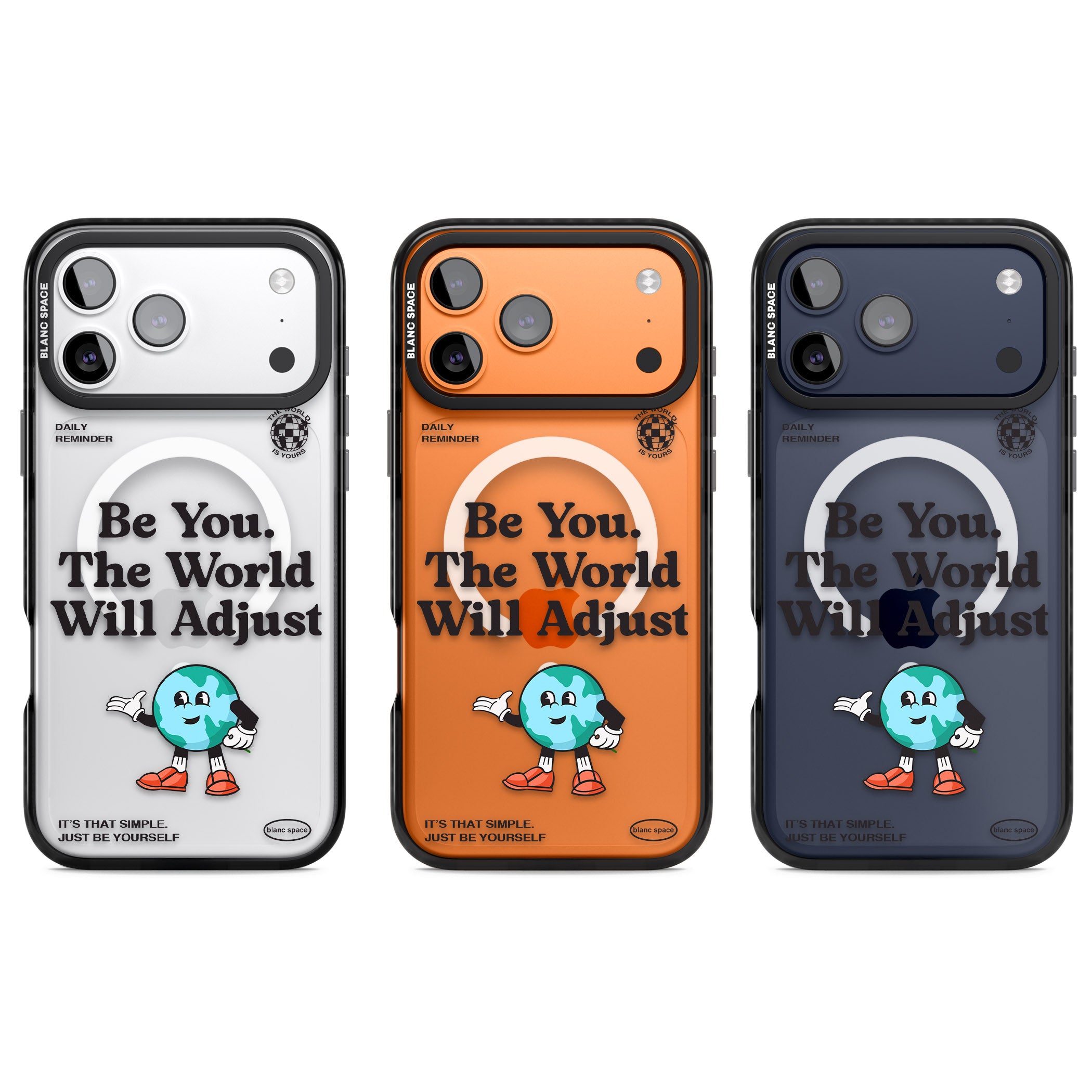 Be You The World Will Adjust iPhone 17 Pro Impact Pro Black Phone Case APT Impact Protection