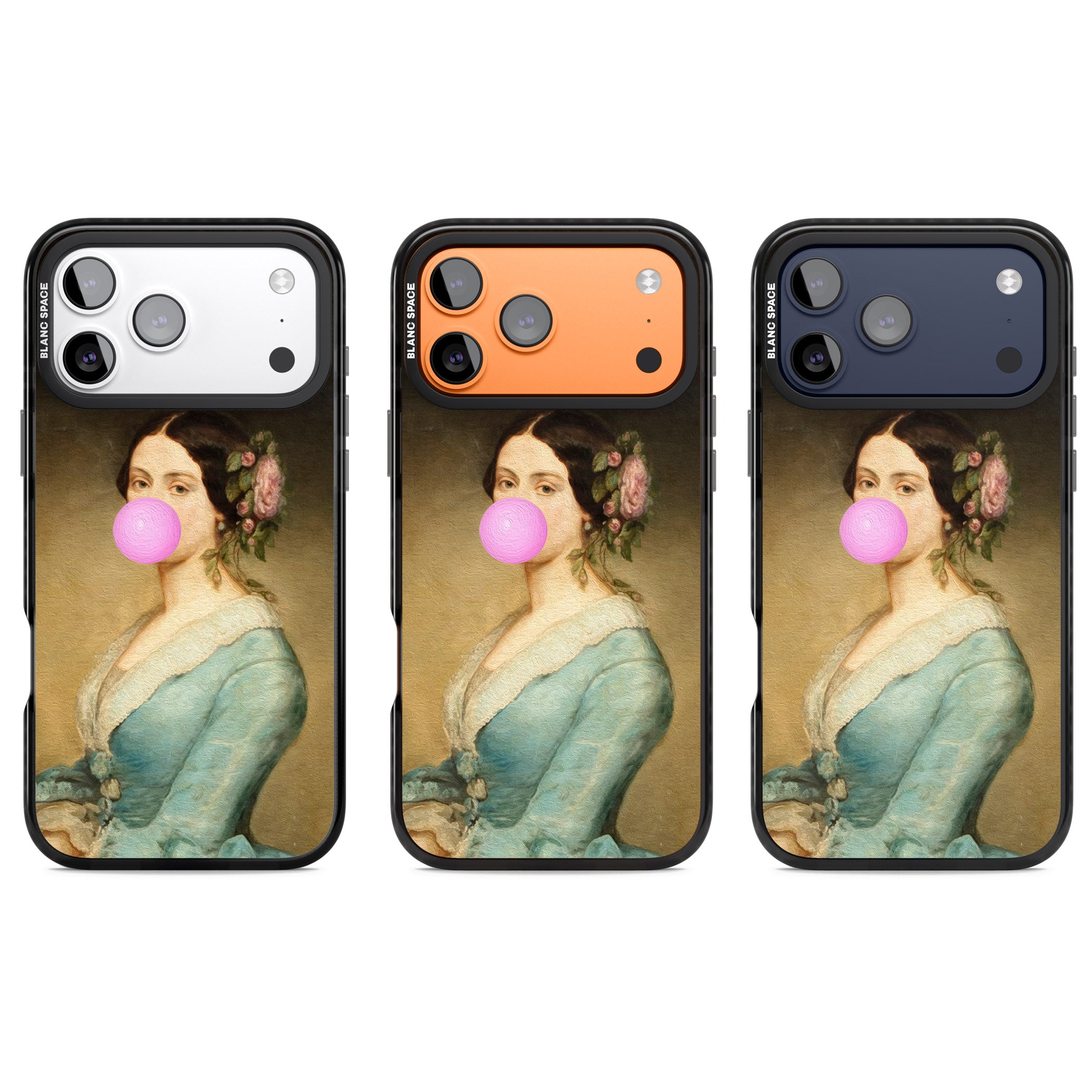 Bubblegum Renaissance iPhone 17 Pro Impact Pro Black Phone Case APT Impact Protection