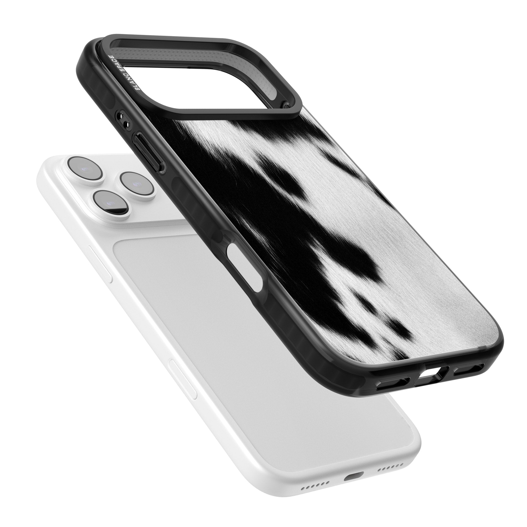 Designer Fashion Cowhide iPhone 17 Pro Max Impact Pro Black Phone Case Colours