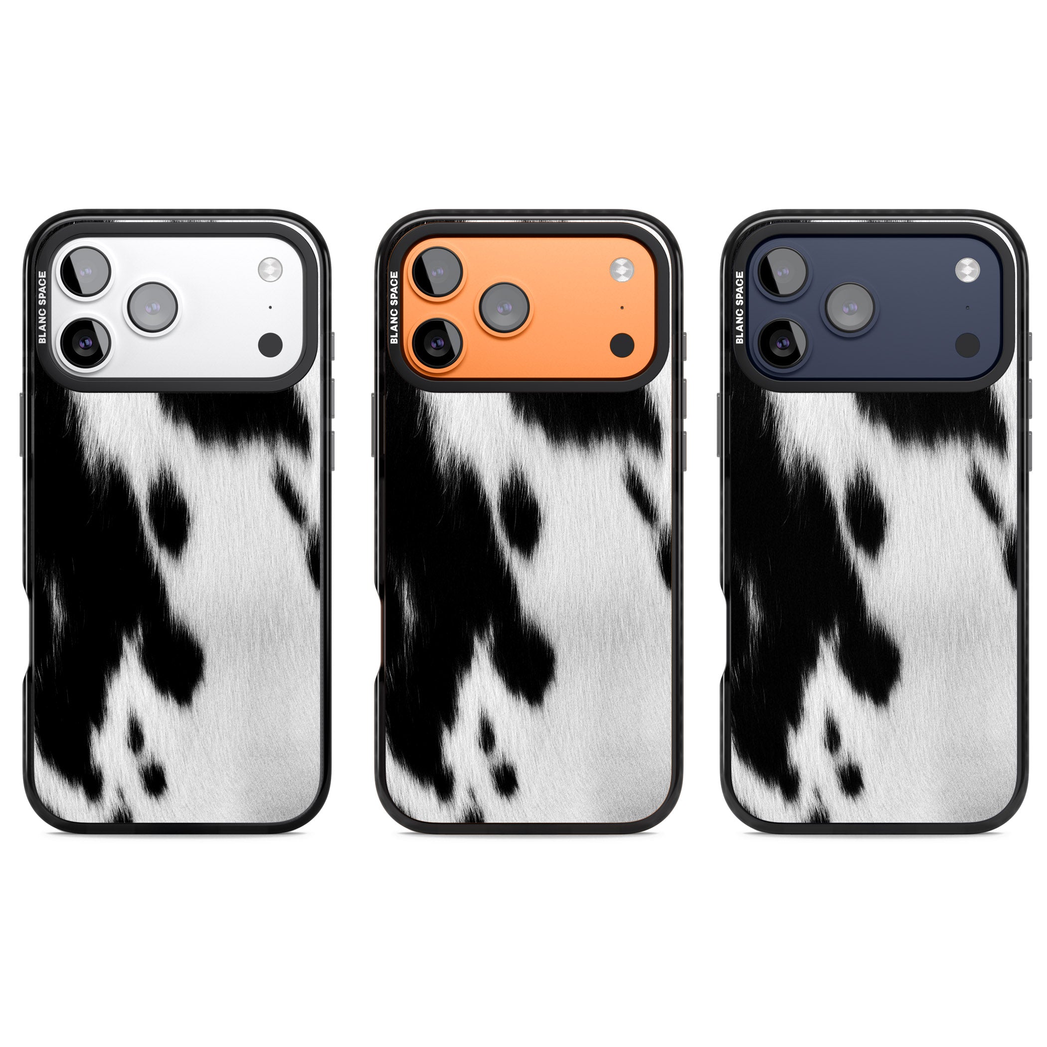 Designer Fashion Cowhide iPhone 17 Pro Impact Pro Black Phone Case APT Impact Protection