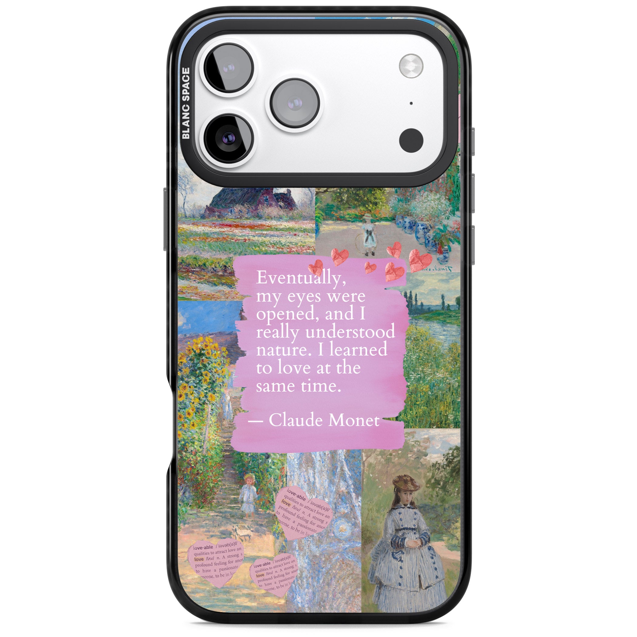 Monet 'Eyes Were Opened' Collage iPhone 17 Pro Impact Pro Black Phone Case
